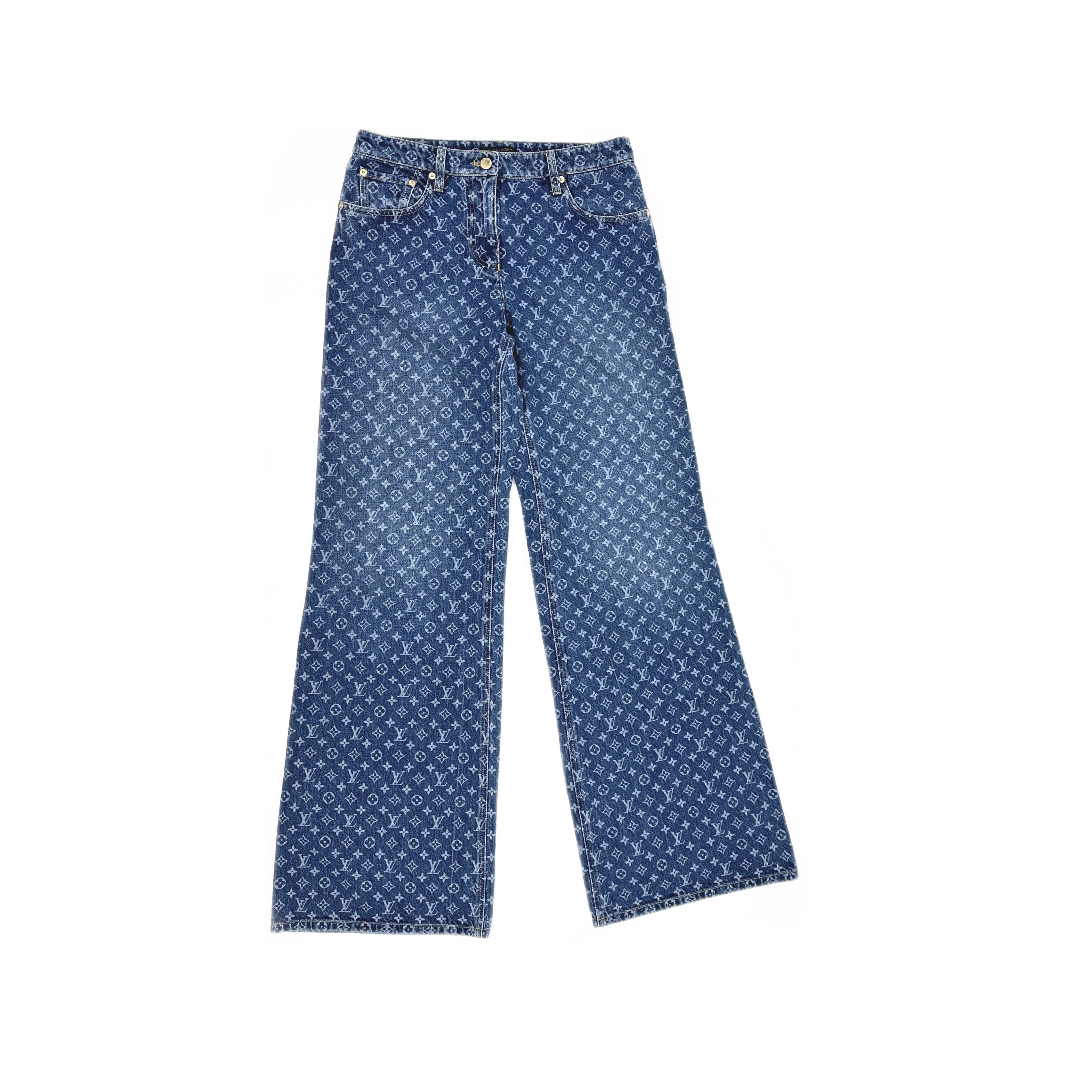 Louis Vuitton Louis Vuitton Monogram Jacquard Denim Jeans 40 Size 28" / US 6 / IT 42 - 1 Thumbnail