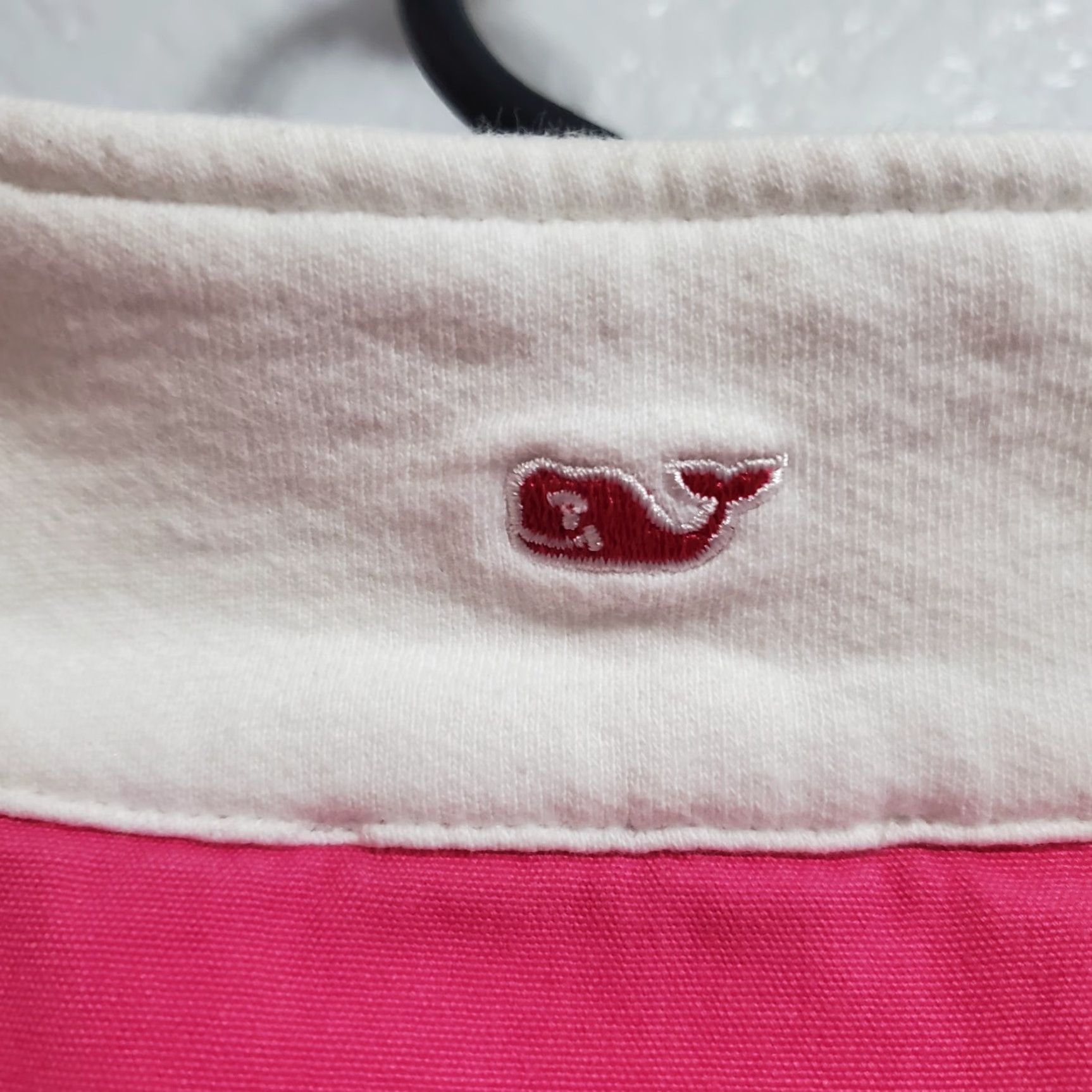 Vineyard Vines Vineyard Vines Sweatshirt Women M White Pink 1/4 Zip Pullover 100% Cotton Mock Neck Long Sleeve Logo Size M / US 6-8 / IT 42-44 - 7 Thumbnail