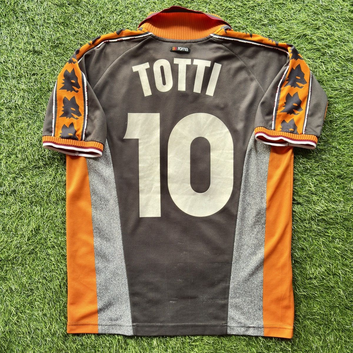 Diadora As Roma 3rd 1998-99 Totti #10 Soccer Jersey Size US L / EU 52-54 / 3 - 2 Thumbnail