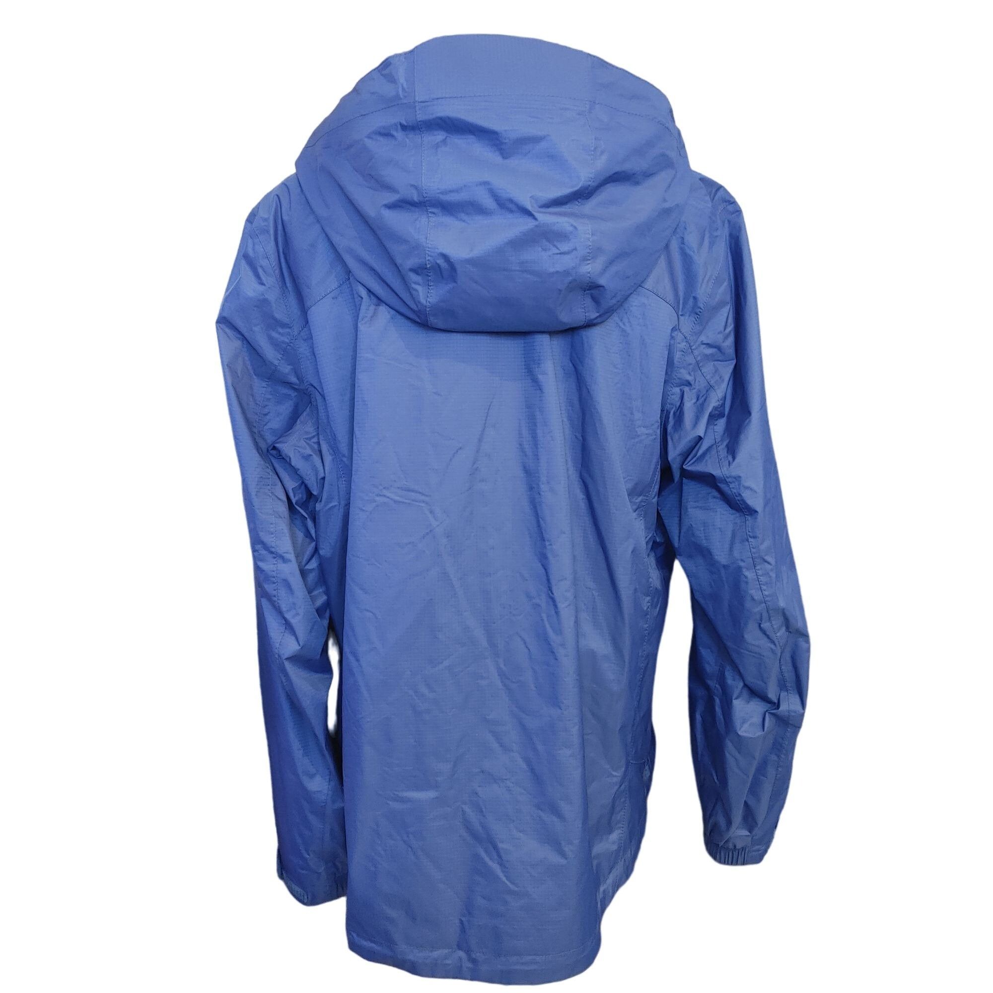 Other LL BEAN Womens XL Blue Hooded Nylon Jacket Button Zip Windst Size XL / US 12-14 / IT 48-50 - 2 Thumbnail