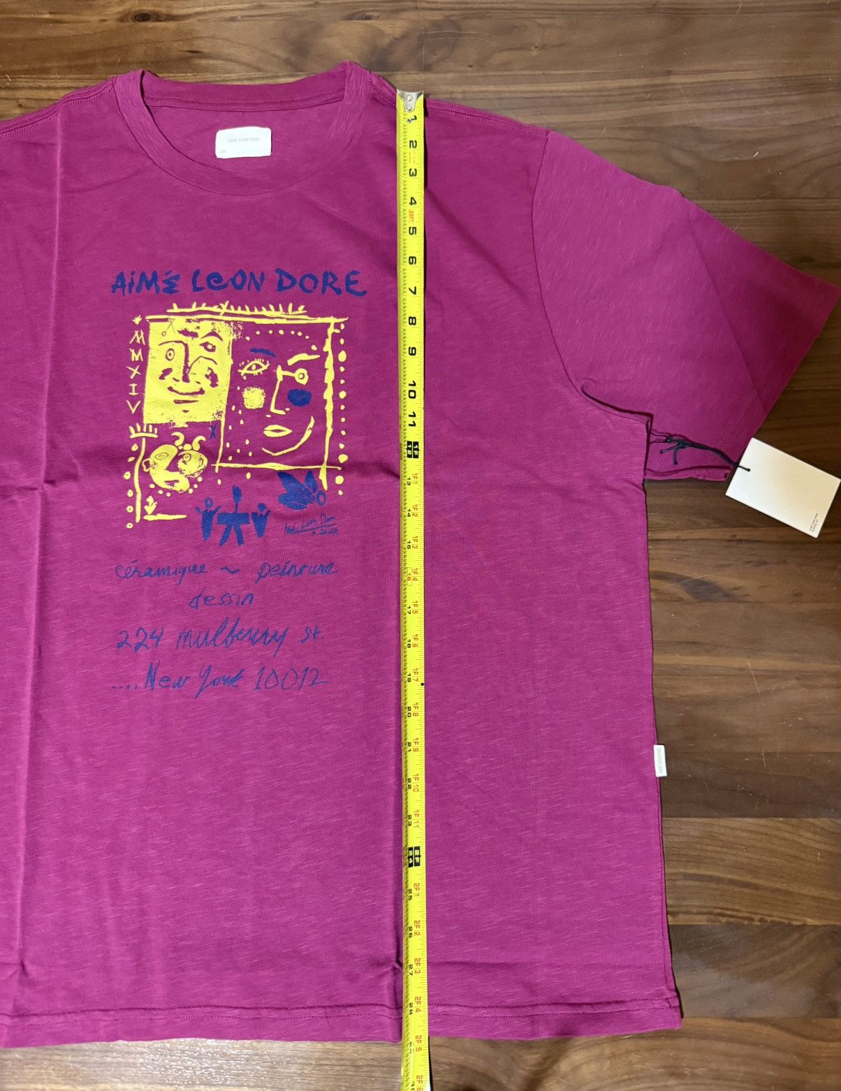 Aime Leon Dore Aime Leon Dore Gallery Cubist Tee Logo T-Shirt Beaujolais Size US XXL / EU 58 / 5 - 5 Thumbnail