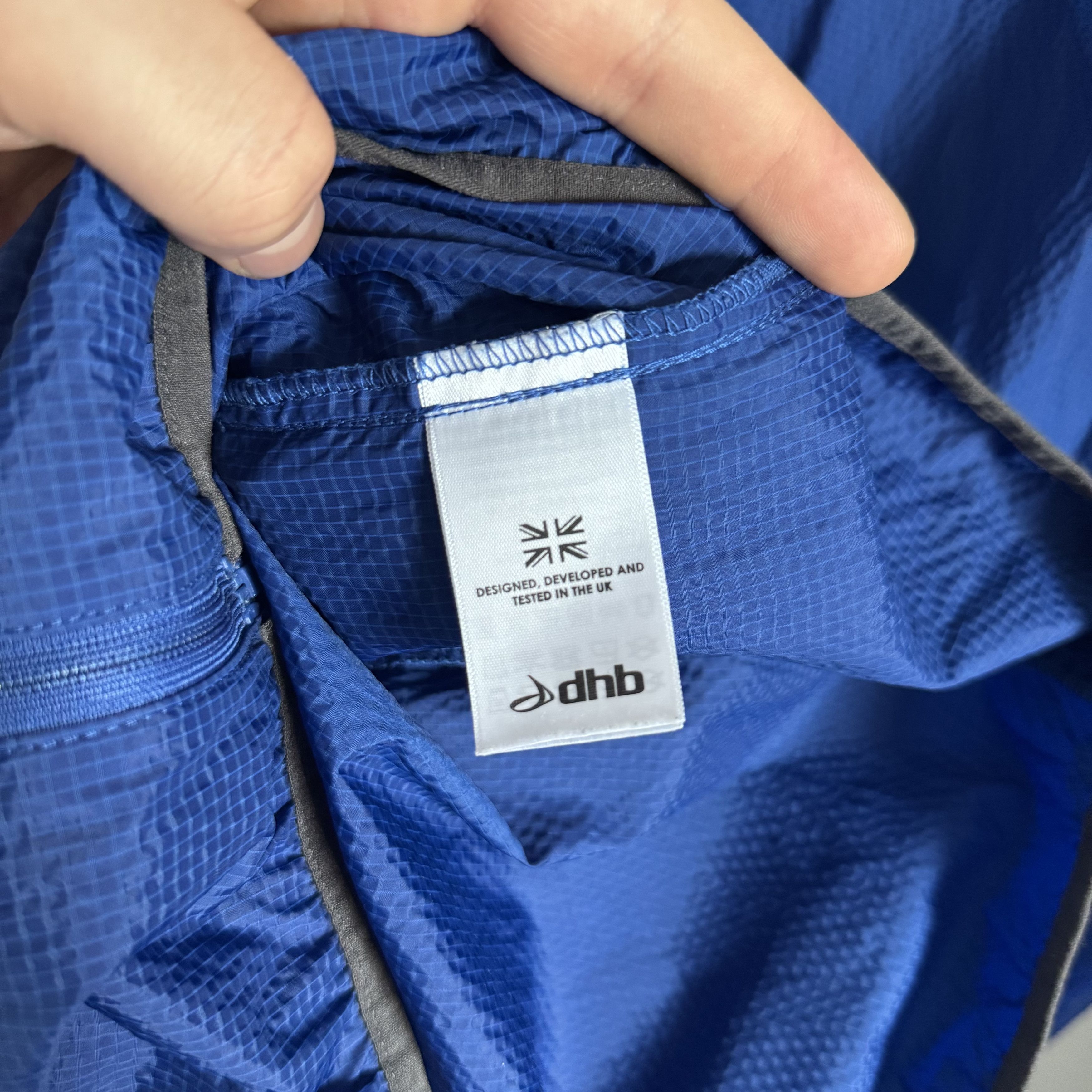 Rapha Men's DHB Run Apparel Blue Lightweight Jacket Size L Size US L / EU 52-54 / 3 - 9 Thumbnail
