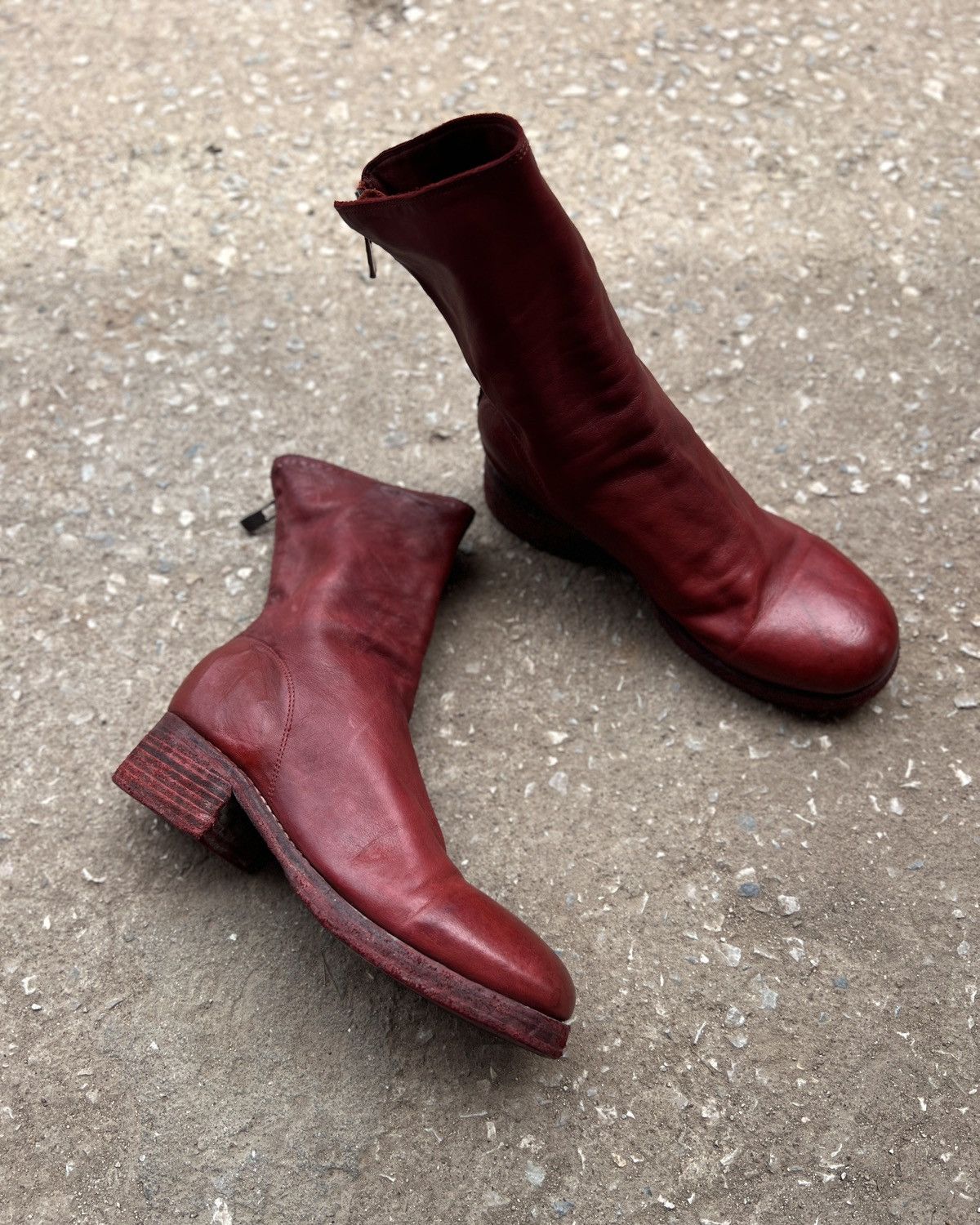 Guidi Guidi 788z Back Zip Red Boots Size US 7.5 / EU 40-41 - 2 Thumbnail