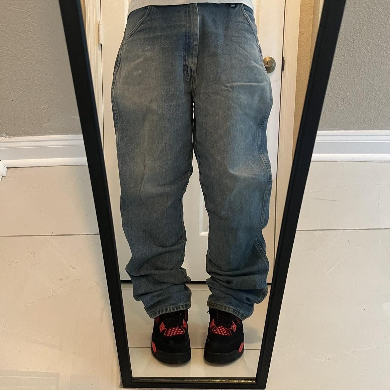 Japanese Brand × Vintage Vintage Y2K Baggy Light Wash Skater Style Denim Jeans! Size US 36 / EU 52 - 1 Thumbnail