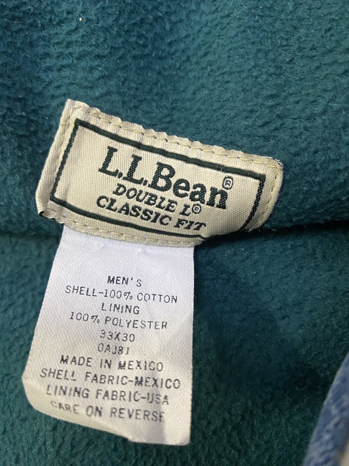 L.L. Bean × Vintage Vintage L.L Bean Blanket Lined Denim Size US 33 - 14 Thumbnail