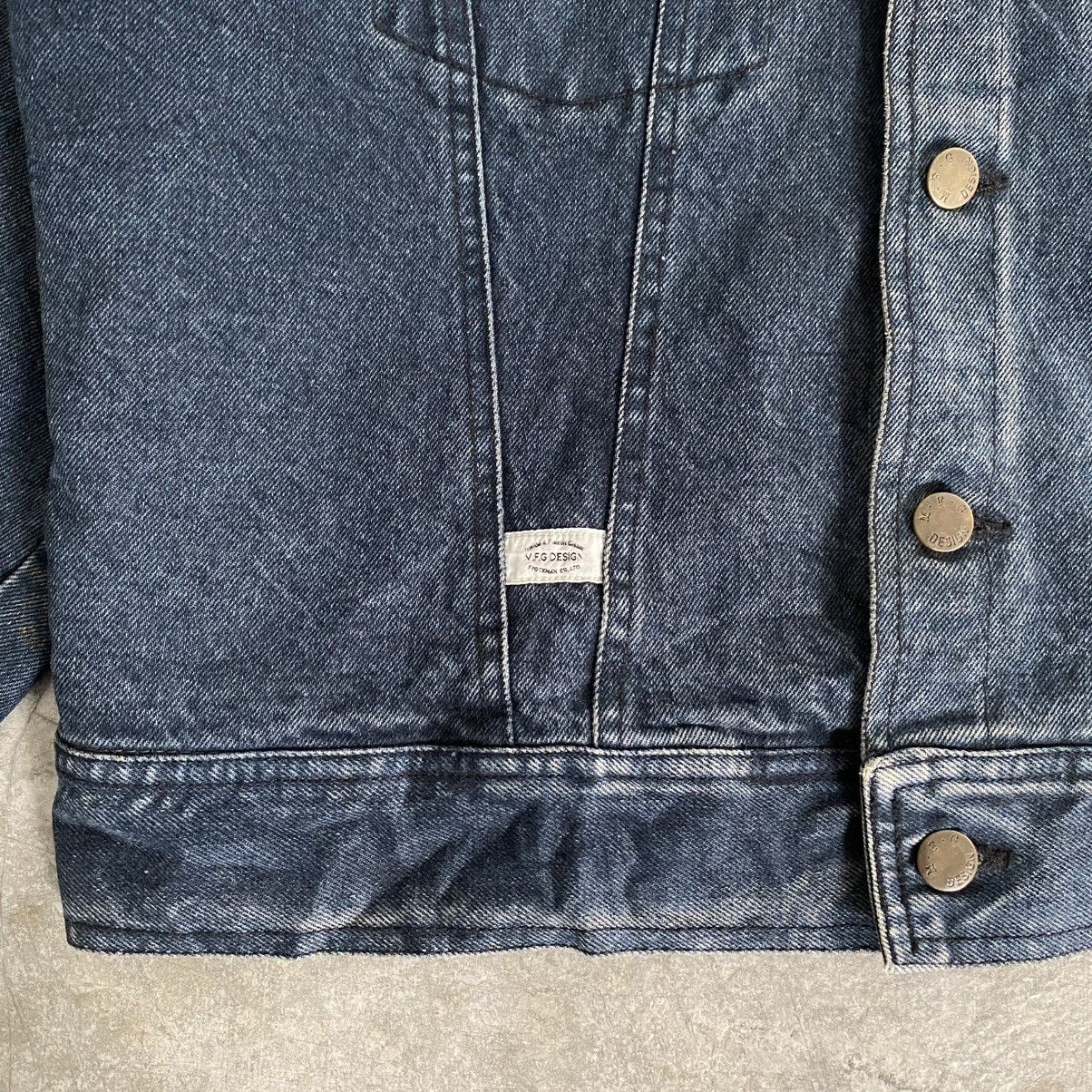 Marithe + Francois Girbaud 1980’s Vintage MFG Faded Black Lined Trucker Denim Jacket Size US M / EU 48-50 / 2 - 4 Thumbnail