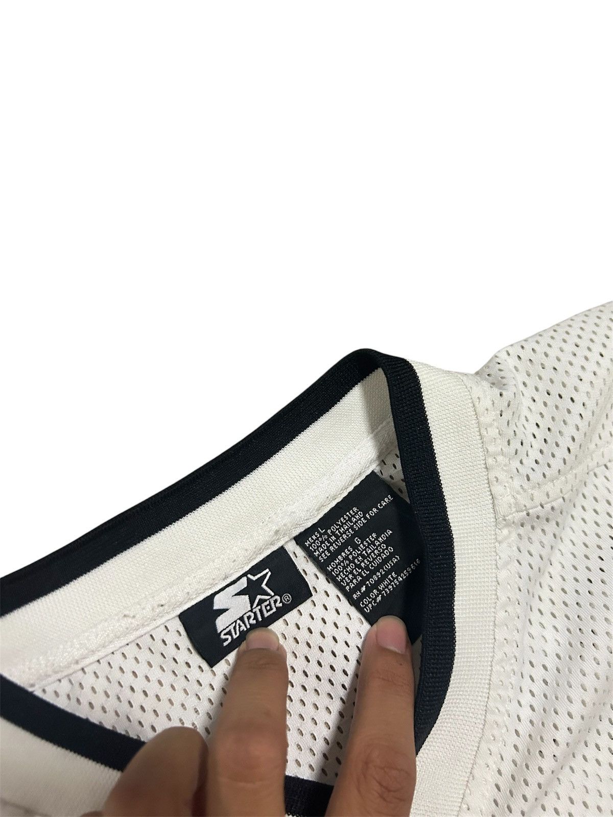 Starter Vintage Starter Hip-Hop Mesh V-Neck Jersey Shirt Size US L / EU 52-54 / 3 - 5 Thumbnail