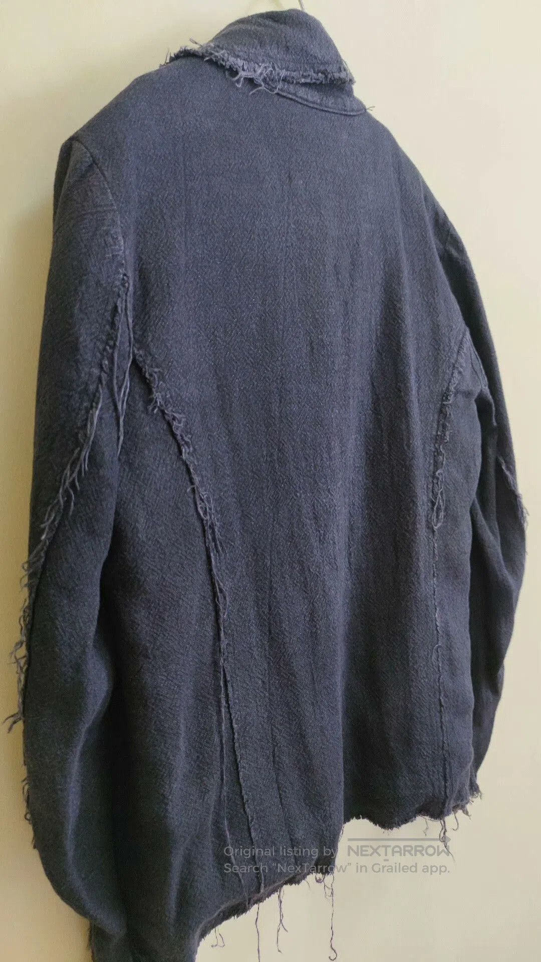 Ziggy Chen Japanese Camiera Cotton Linen Destroyed Jacket. Size US S / EU 44-46 / 1 - 3 Thumbnail