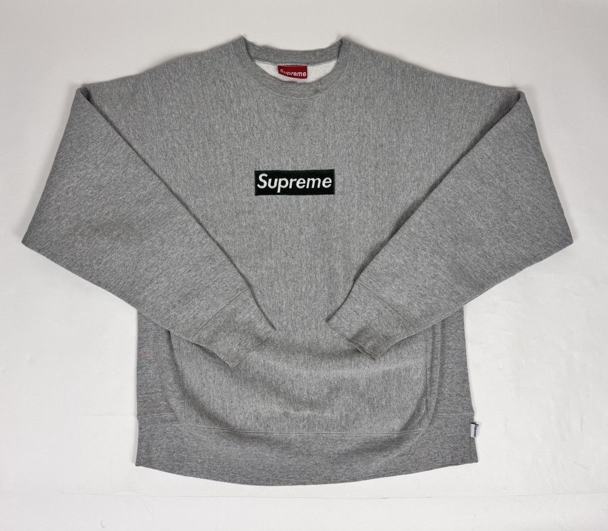 Supreme Supreme Olive on Grey Box Logo Crewneck 1997 Size US L / EU 52-54 / 3 - 2 Thumbnail