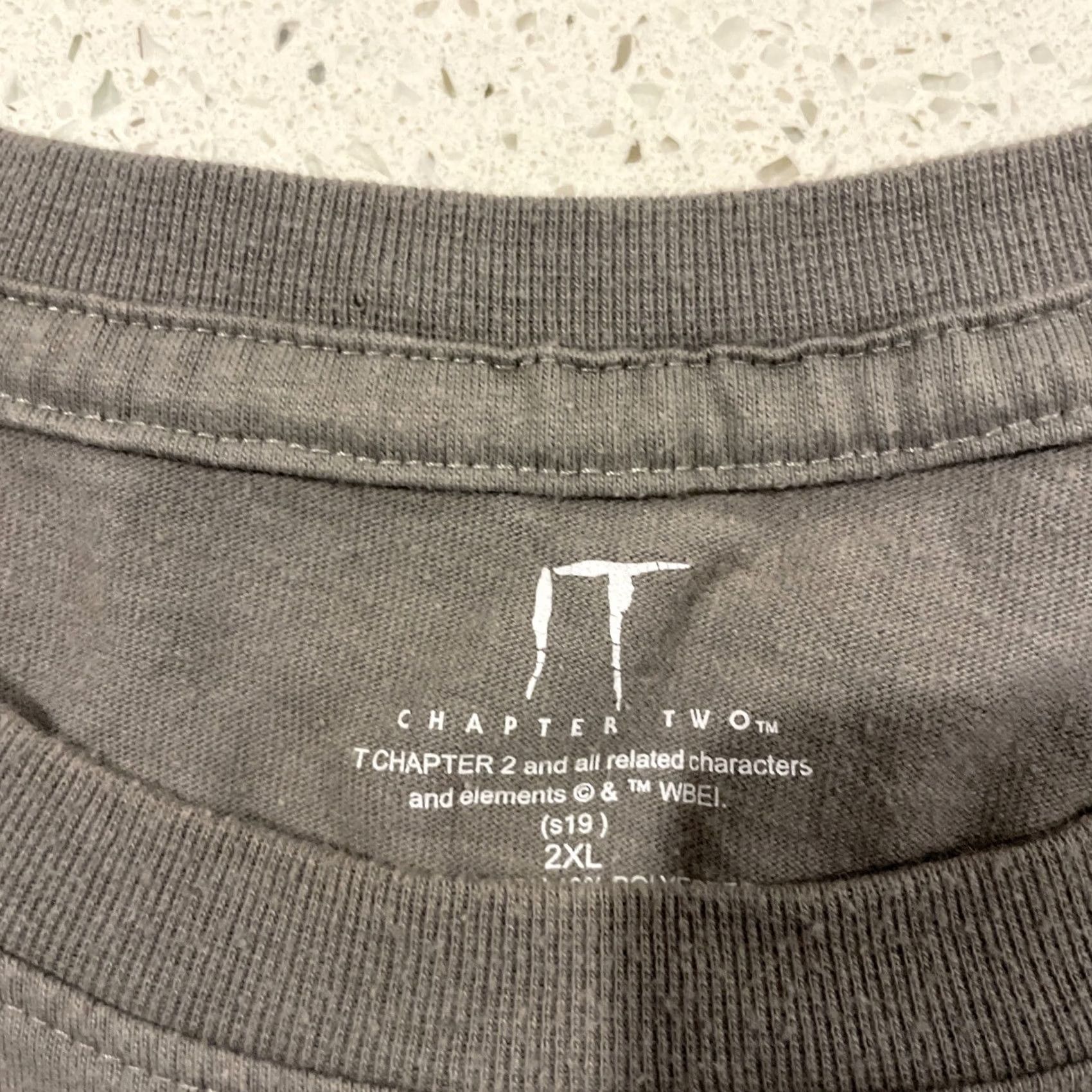 Vintage It Chapter Two Clown Movie Men’s Long Sleeve Gray T-Shirt 2XL Size US XXL / EU 58 / 5 - 2 Thumbnail