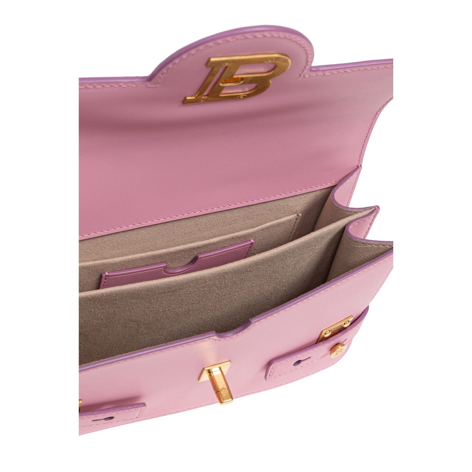 Balmain BALMAIN B-Buzz 24 Pink Leather Shoulder Bag New Size ONE SIZE - 4 Thumbnail