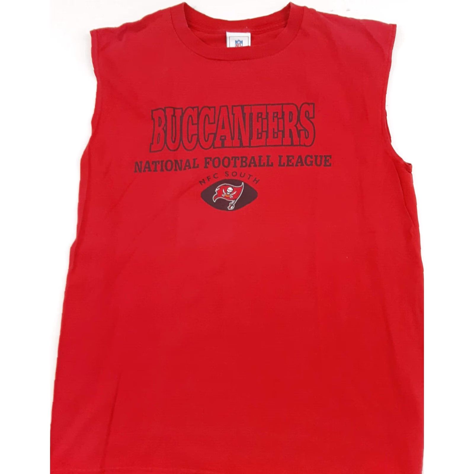NFL VINTAGE NFL Tampa Bay Buccaneers Sleeveless Tank Top L Red Men Sleeveless Football Sports Tank Top Large Size US L / EU 52-54 / 3 - 3 Thumbnail
