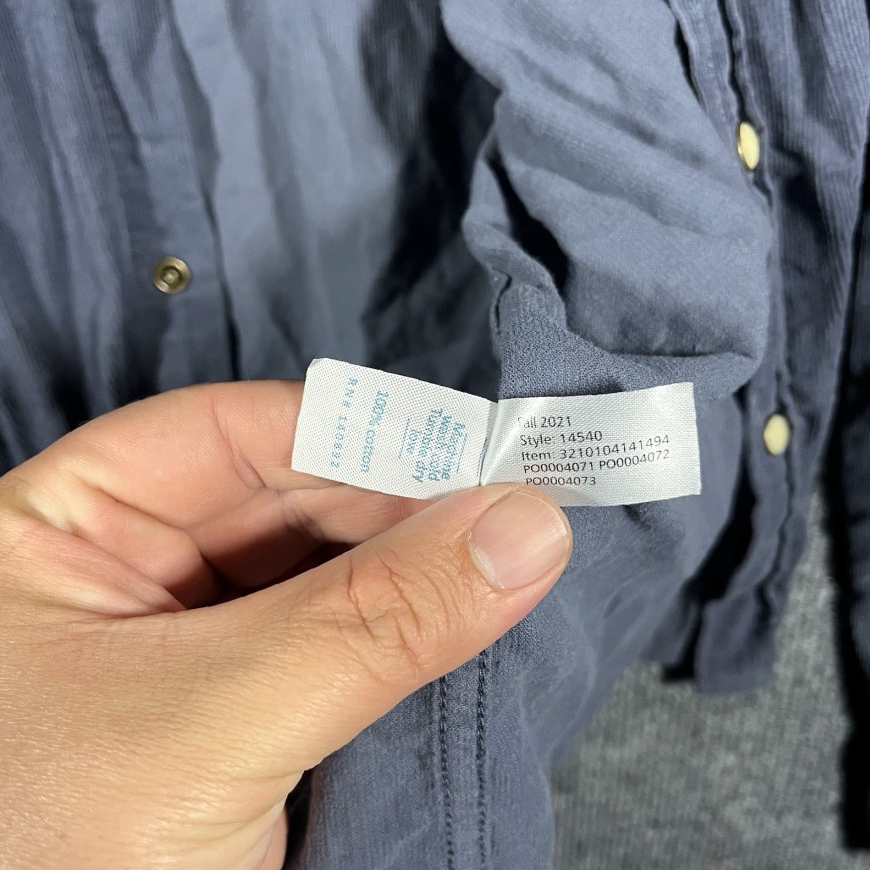Marine Layer Marine Layer Shirt Men M Blue Corduroy Pearlsnap Pocket Button-Up Shirt Size US M / EU 48-50 / 2 - 4 Thumbnail