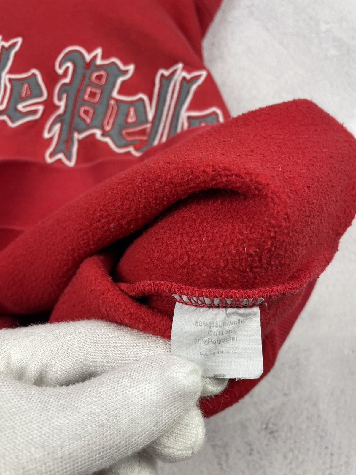 Pelle Pelle × Vintage Vintage Pelle Pelle Mens Hoodie Red Size Small Size US M / EU 48-50 / 2 - 18 Thumbnail