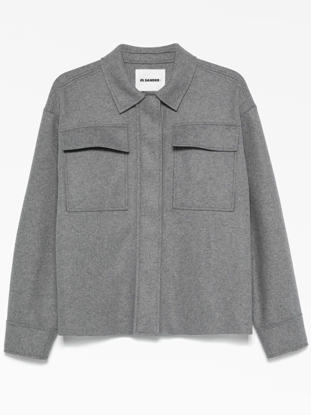 Jil Sander o1loc1c0426 Felt Shirt in Grey Size US L / EU 52-54 / 3 - 1 Thumbnail