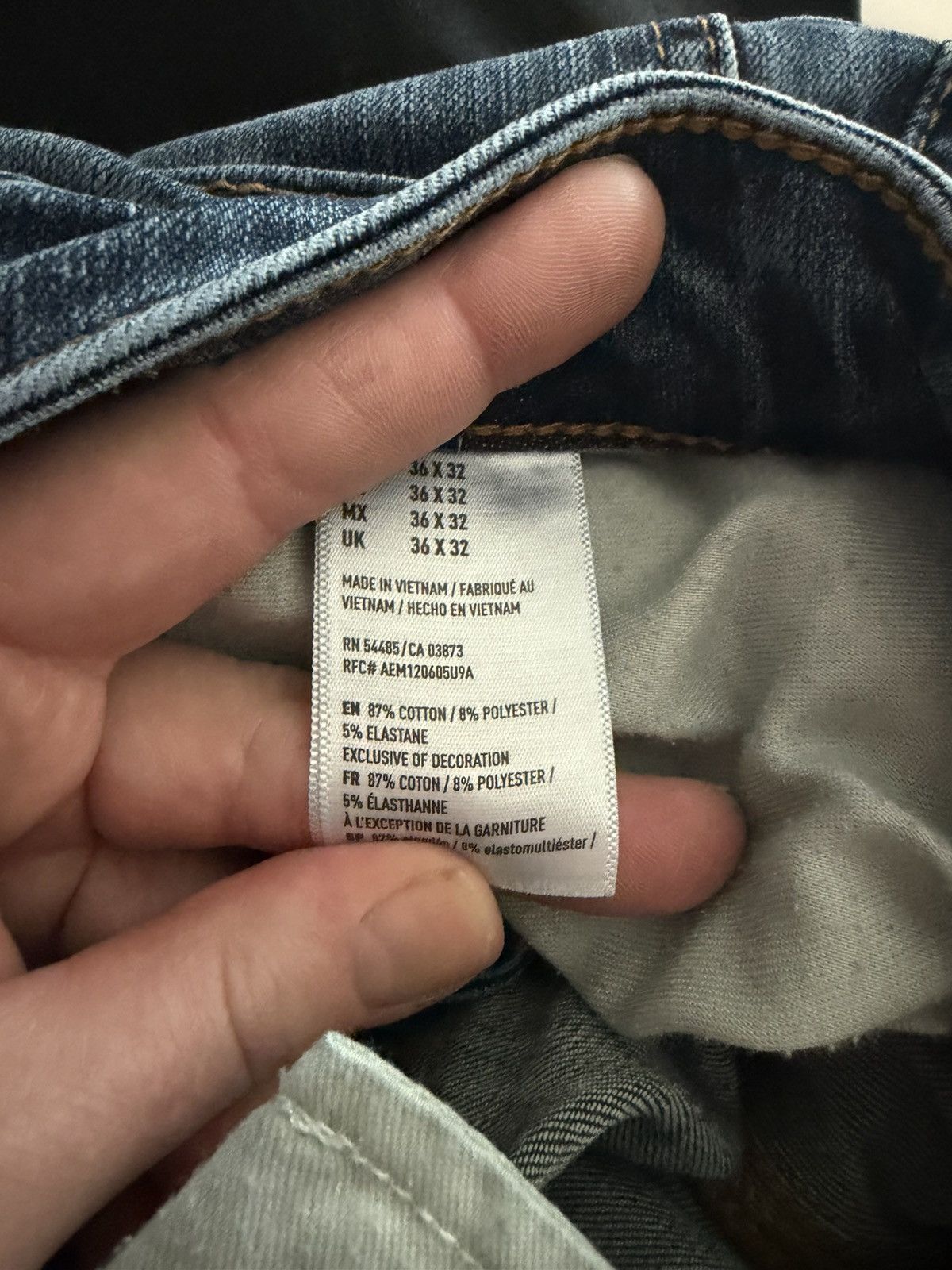 American Eagle Outfitters American Eagle AirFlex+ 4 Slim Fit Medium Wash Jeans 36x32 Size US 36 / EU 52 - 7 Thumbnail