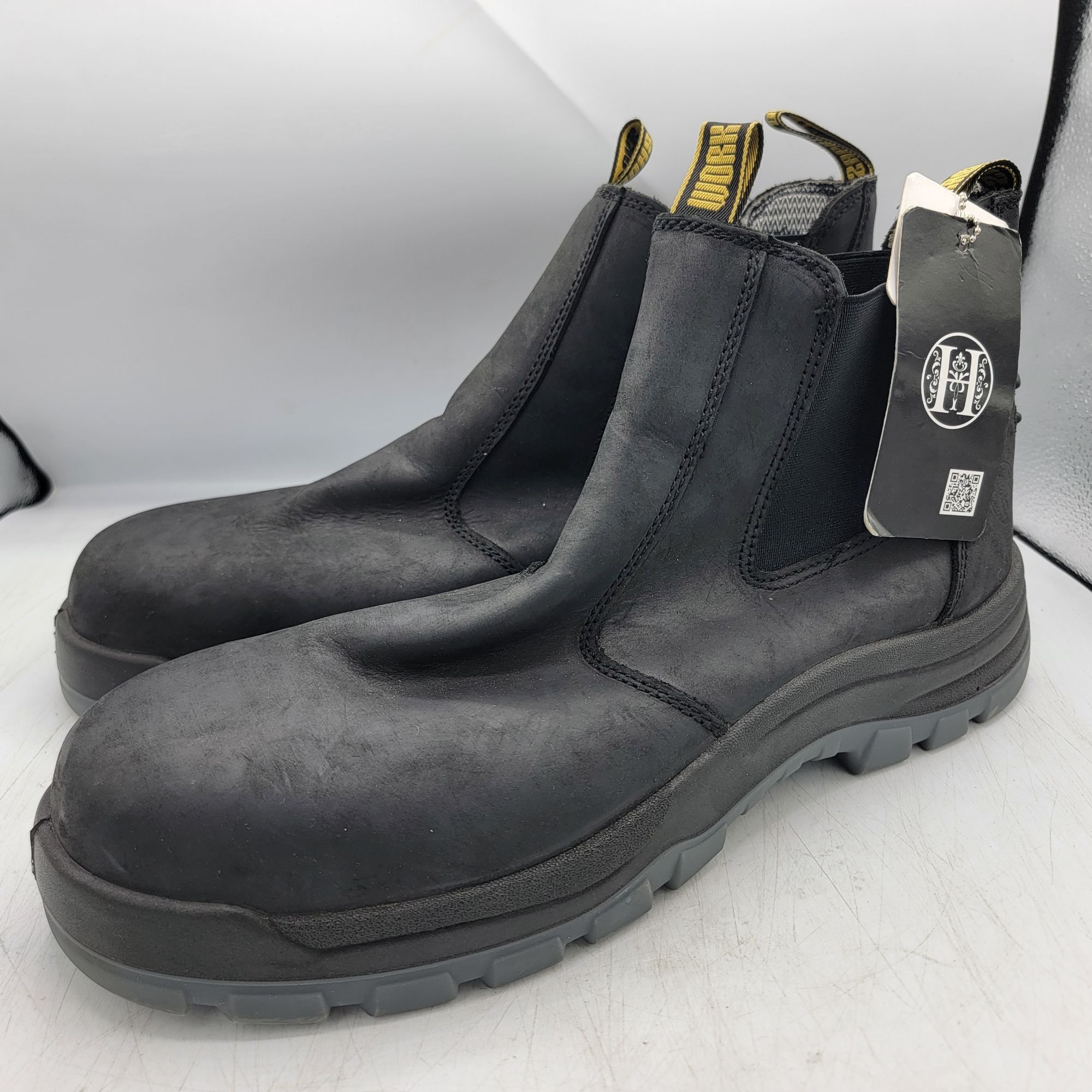 Other Handmen Mens 13 Black Work Boots Waterproof Outdoors Heavy D Size US 13 / EU 46 - 3 Thumbnail