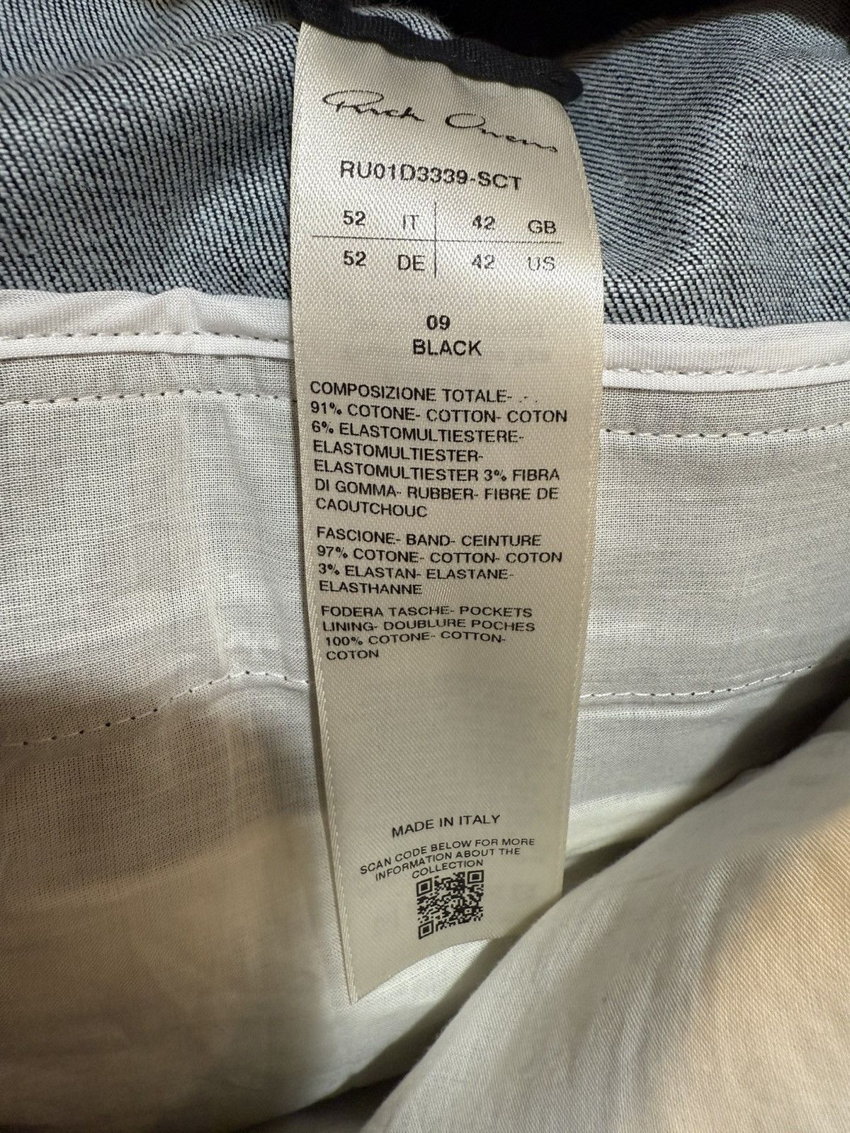 Rick Owens Rick Owen Belas Cargos Waxed Black Size US 36 / EU 52 - 12 Thumbnail