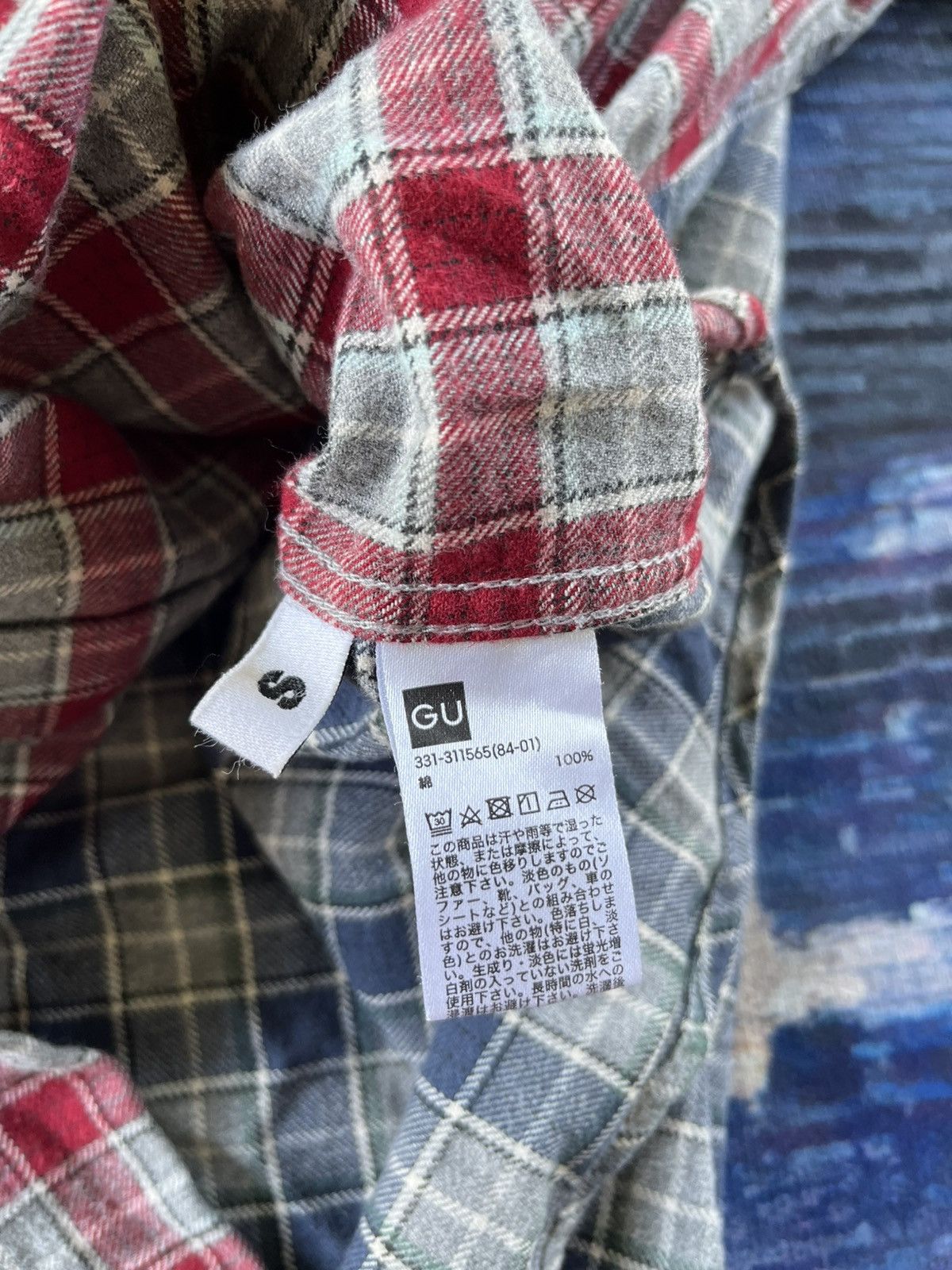 GU × Japanese Brand × Kim Jones Kim Jones AW 06 GU Backhit Spell Out Shirt Button Up Size US S / EU 44-46 / 1 - 8 Thumbnail