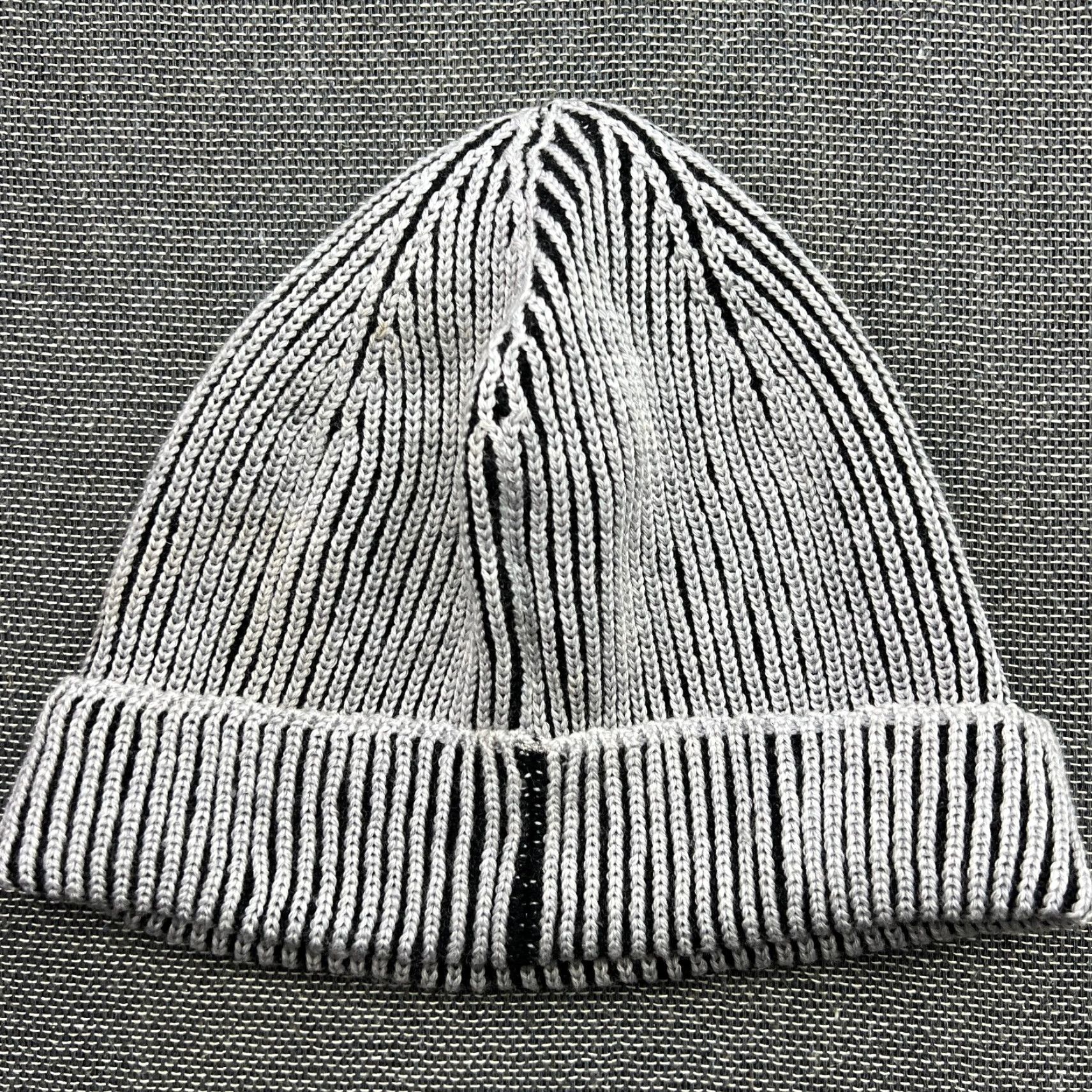 Vintage ACLIMA Beanie Hat One Size OS 100% Merino Wool Gray Black Ribbon Cuffed Ullvang Ulvang Unisex Adults Beanie Wool Knit Size ONE SIZE - 2 Thumbnail