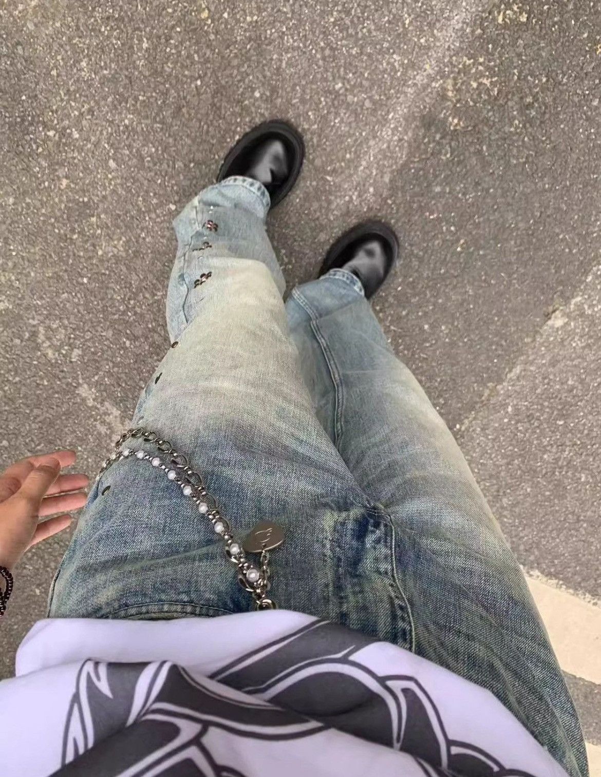 Japanese Brand × Jewelry 2 Layer Natural Echo Pearled Wallet Chain Size ONE SIZE - 6 Thumbnail