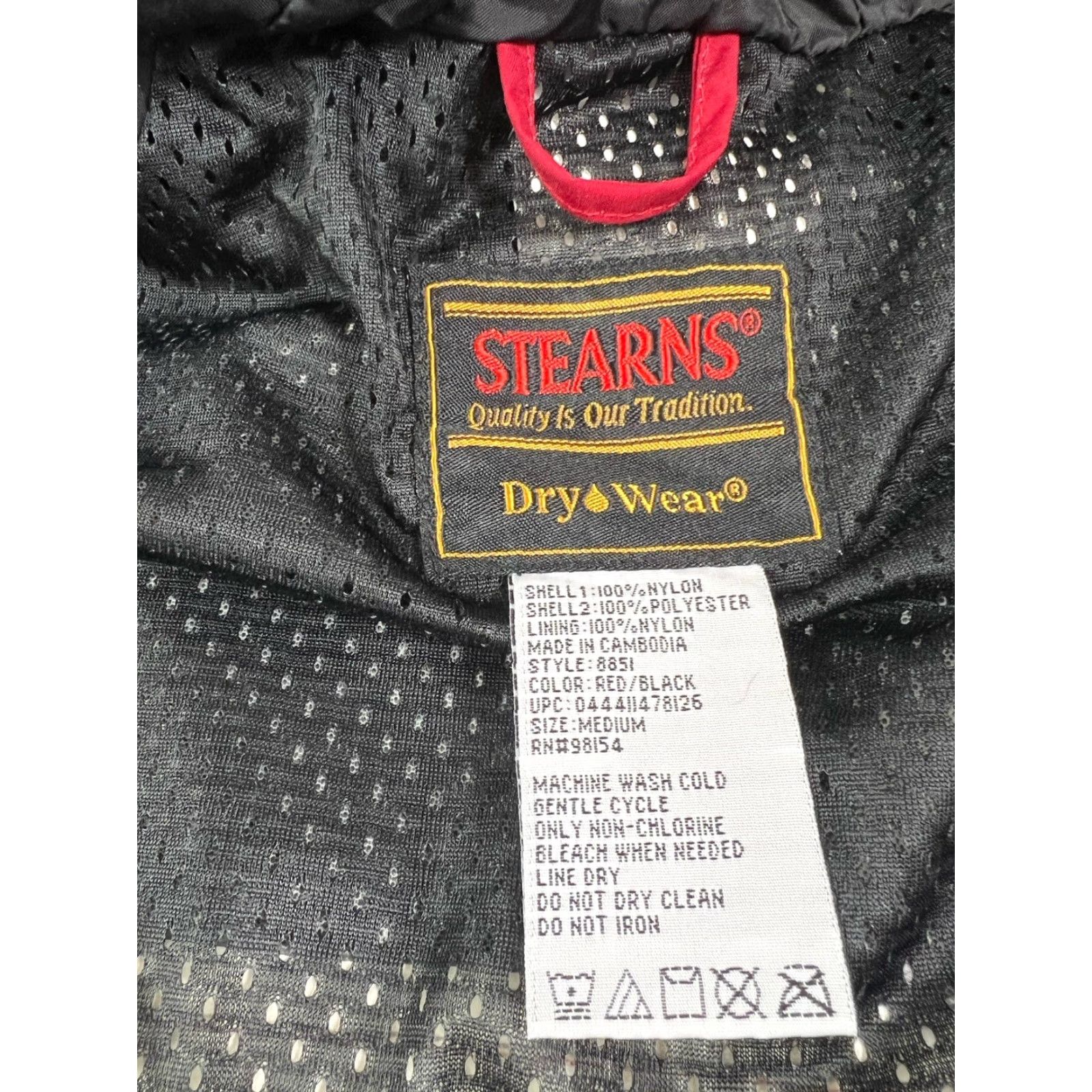 Rains Stearns Mens Rain Coat Jacket Drywear FLW Tour by Stearn Red Black Hooded M Size US M / EU 48-50 / 2 - 7 Thumbnail