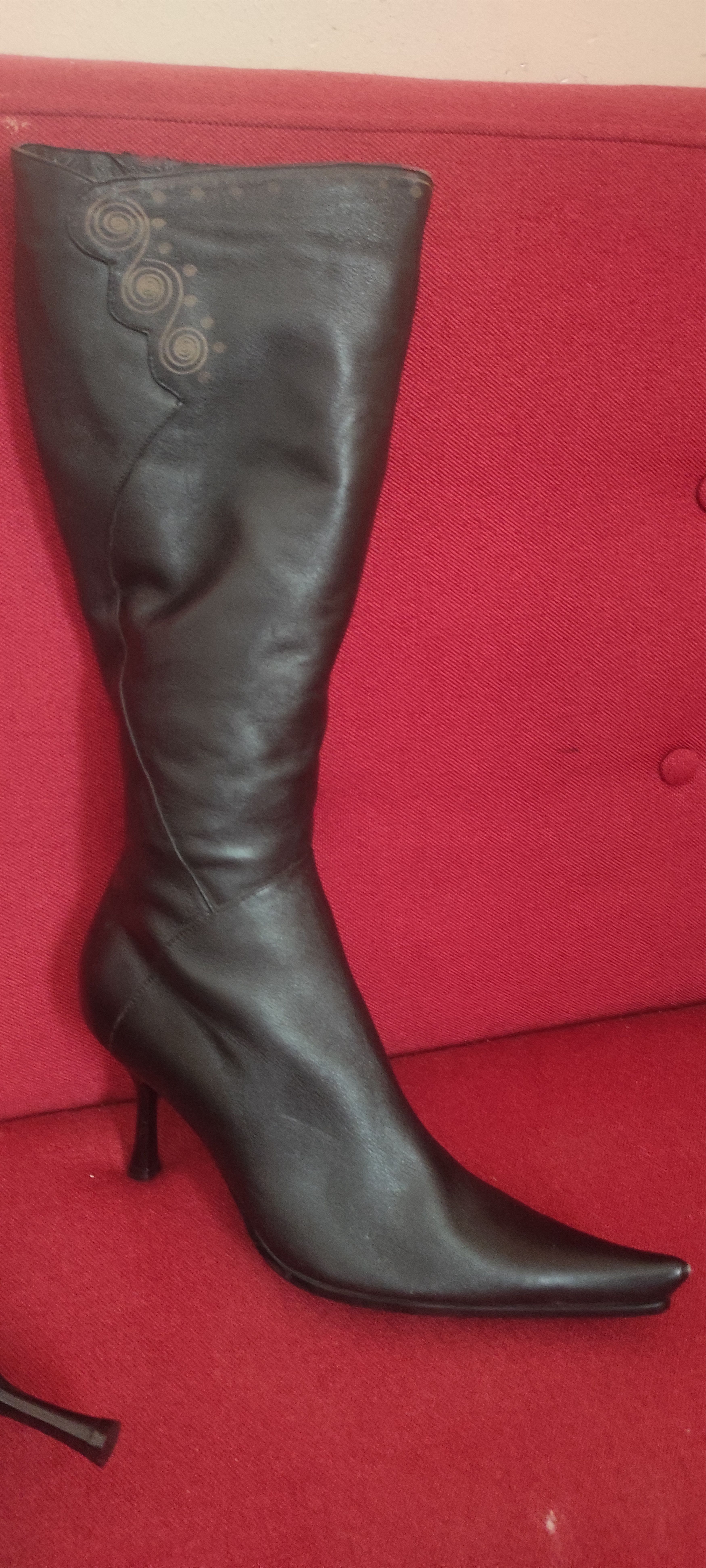 Red Wing Red Wing pointy toe Women's Mid Calf knee High Heel Boots Size US 7 / IT 37 - 15 Thumbnail