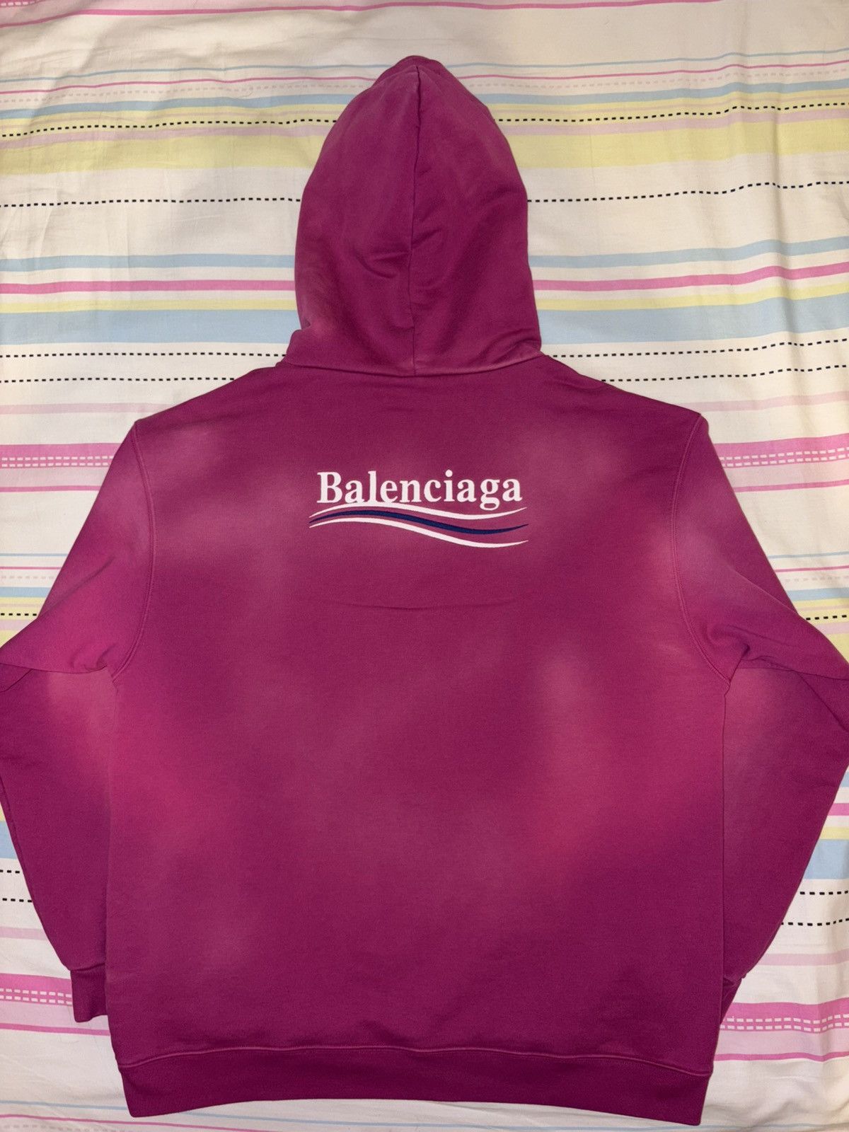 Balenciaga Balenciaga Campaign Logo Faded Hoodie Size US L / EU 52-54 / 3 - 2 Thumbnail