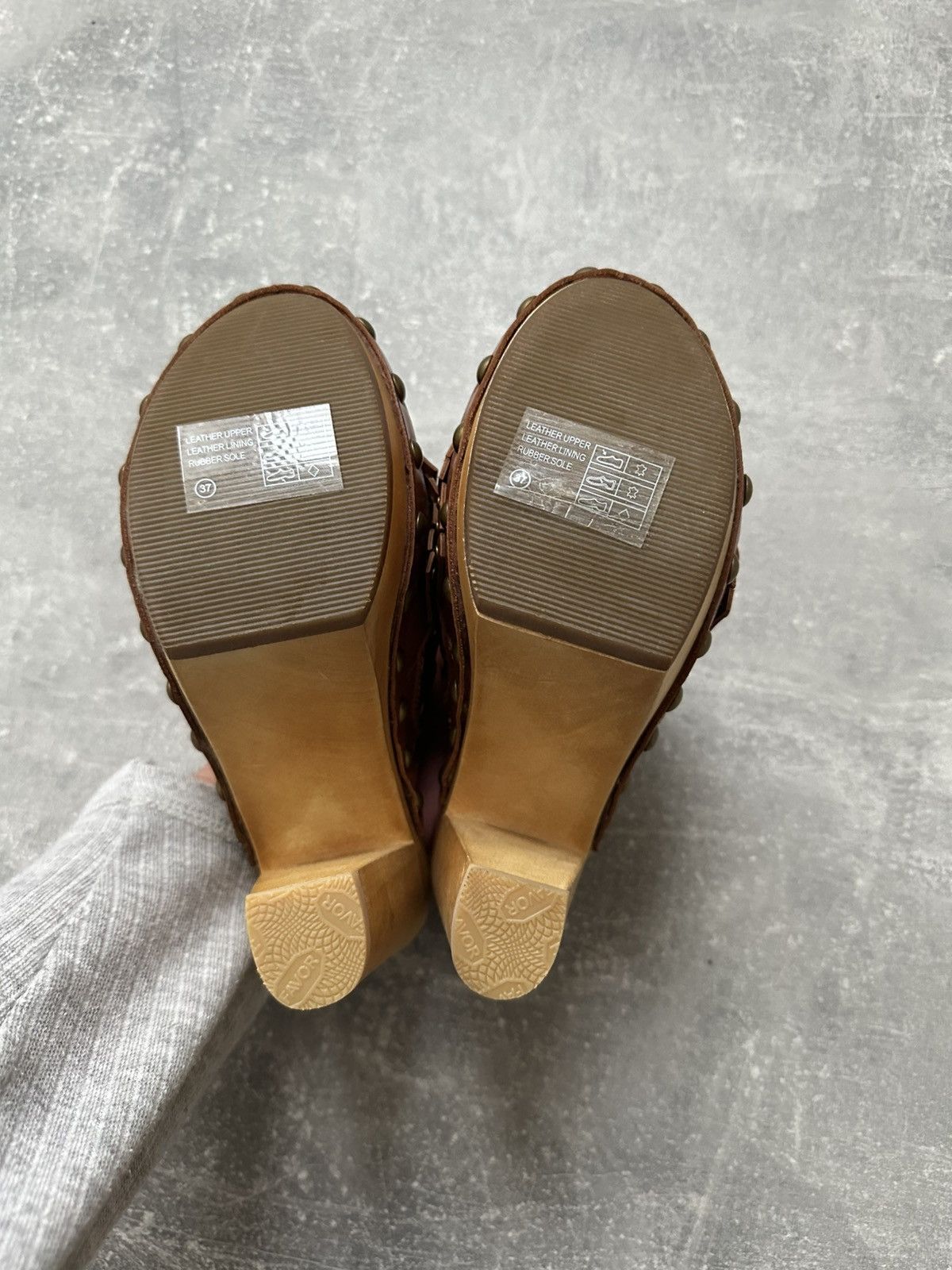 ASH × Hysteric Glamour × Japanese Brand Leather mules & clogs Ash Brown Y2K style Size US 7 / IT 37 - 11 Thumbnail