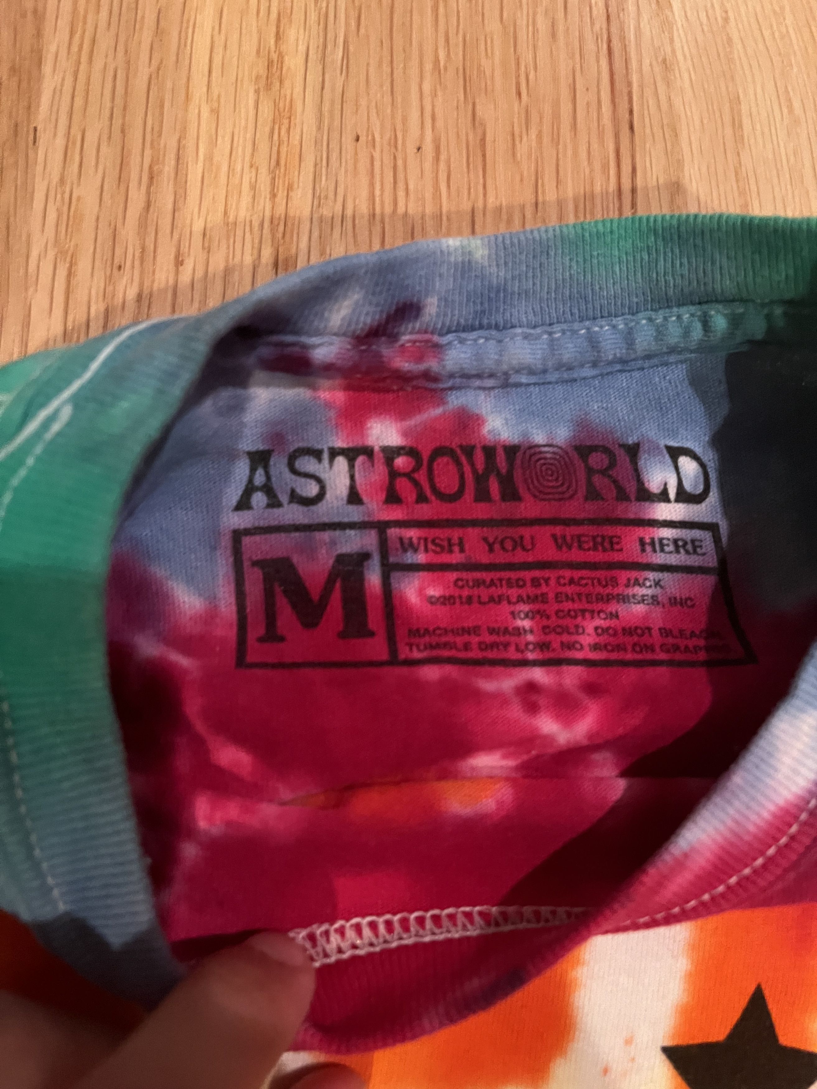 Travis Scott Travis Scott Tye Dye Astroworld Tee Size US M / EU 48-50 / 2 - 2 Thumbnail