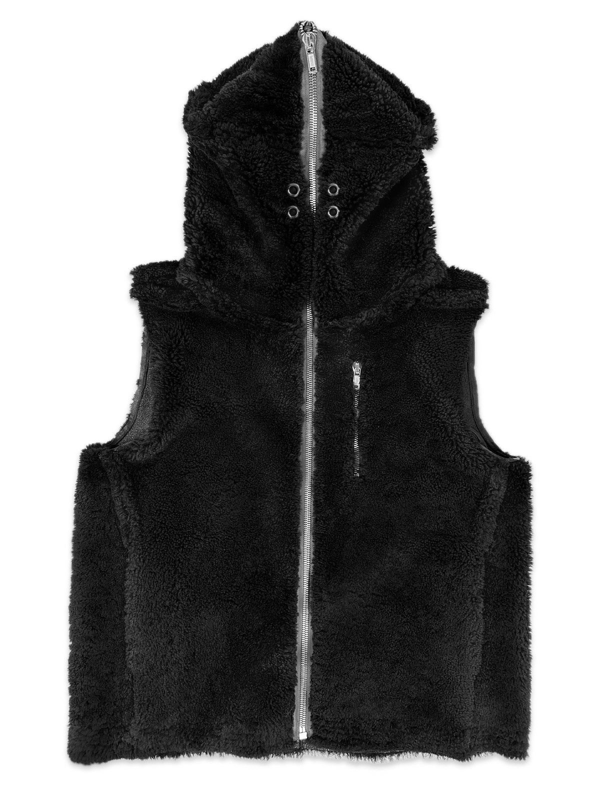 トップス F/W 22 Rick Owens LAMB gimp vest Rick Owens AW22 Rick Owens 'Gimp' Strobe Lamb Skin Shearling Fur