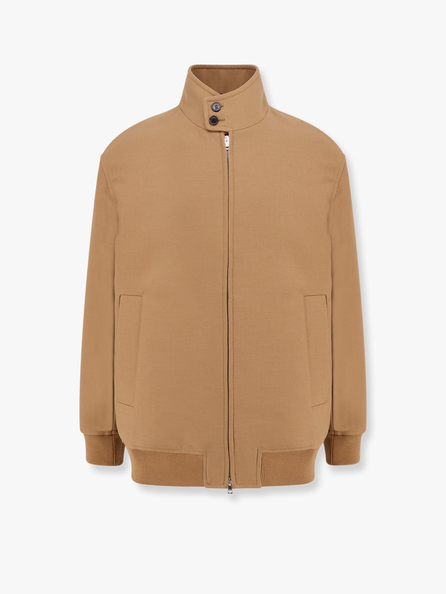 Gucci o1loc1c1125 814174 Spw Blouson Classic Wool Jacquar Jacket Size US L / EU 52-54 / 3 - 1 Thumbnail