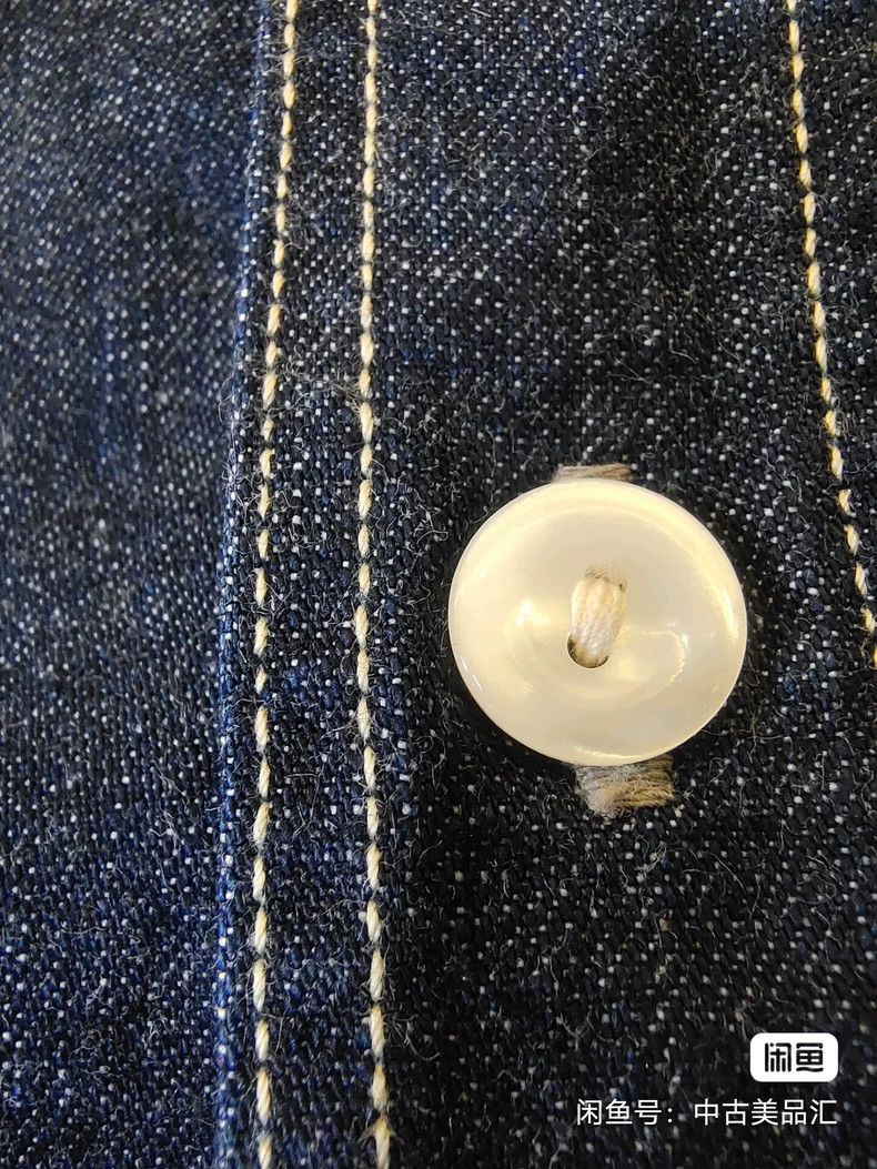 Freewheelers Freewheelers size 15 Blue 8oz danning cloth shirt Size US S / EU 44-46 / 1 - 5 Thumbnail