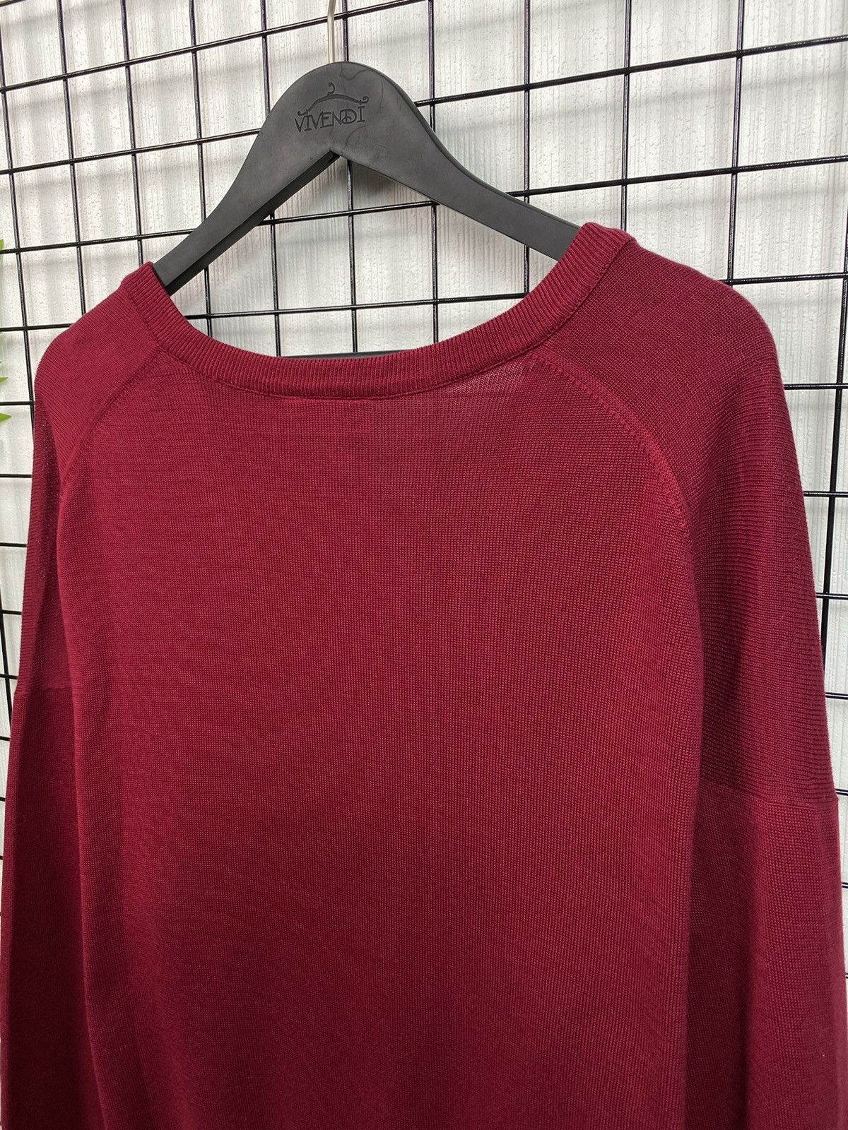Lacoste × Vintage VINTAGE LACOSTE RED V-NECK SWEATER CHEMISE SIZE 6 MEN XL Size US XL / EU 56 / 4 - 13 Thumbnail