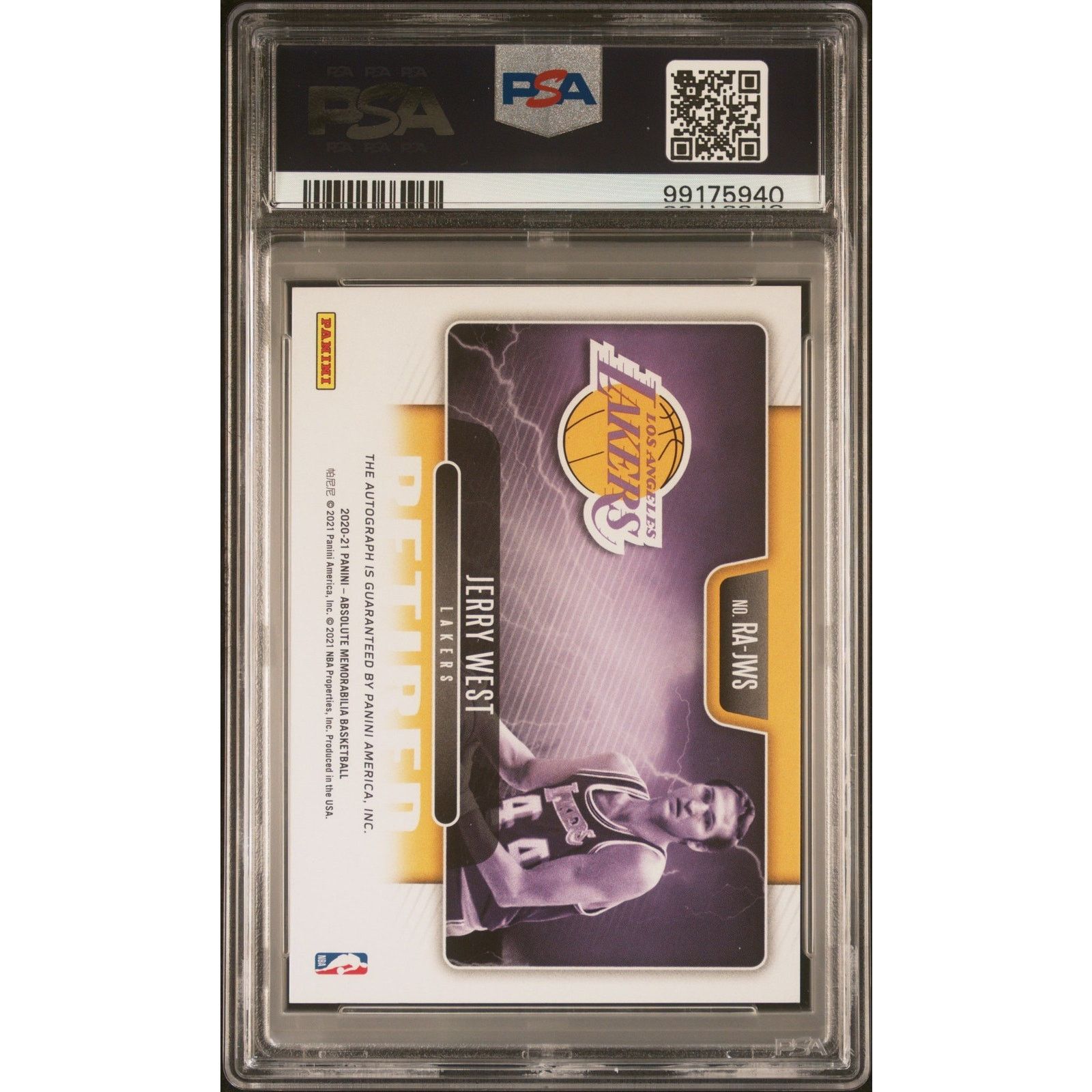 Other 2020 Absolute Retired Autographs Jerry West PSA 8 #/10 Size ONE SIZE - 2 Thumbnail