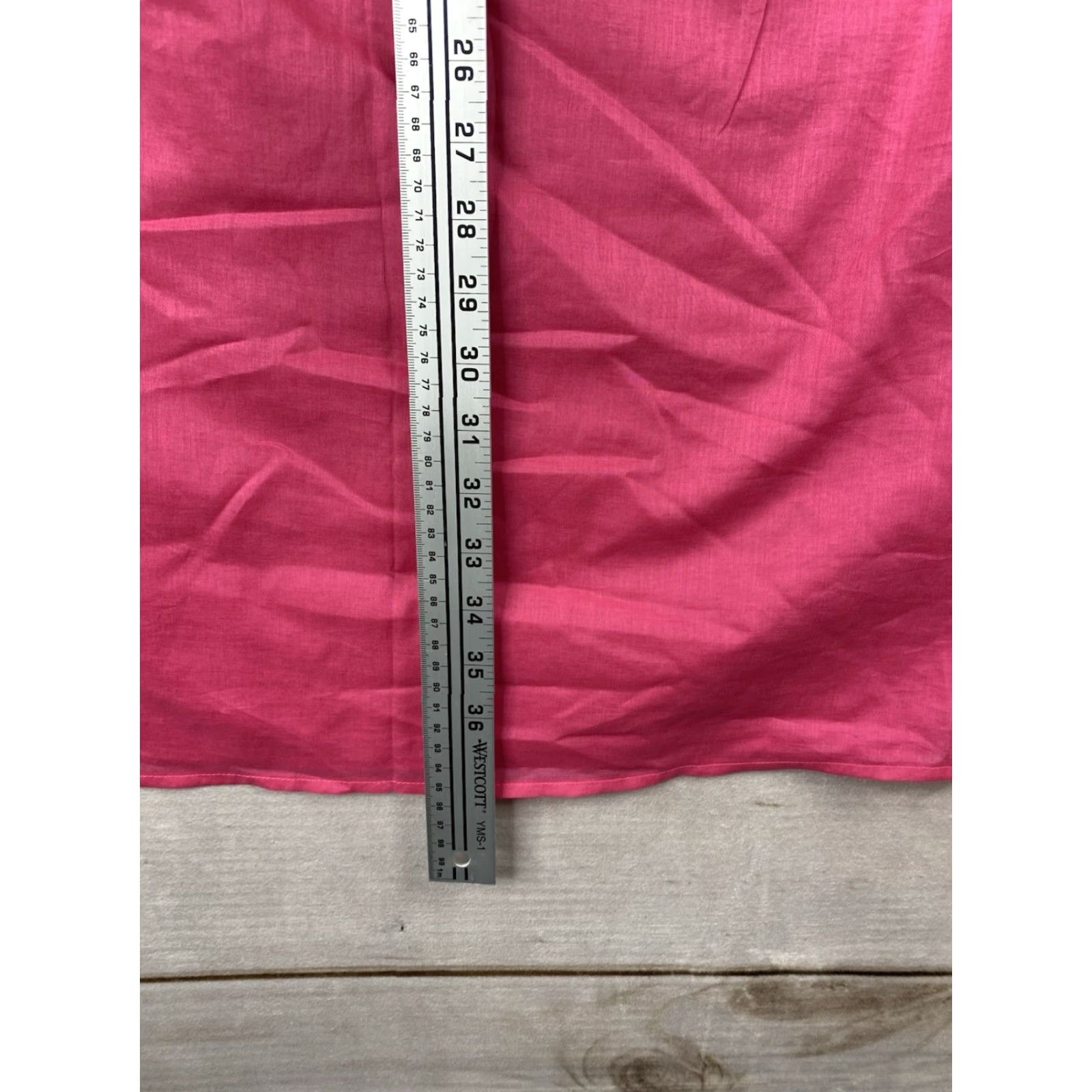 Lands' End VINTAGE? no, Lands' End Dress Sz 10 Pink Sleeveless 100% Cotton Pleated Ruffle Lightweight NWT Size L / US 10 / IT 46 - 4 Thumbnail
