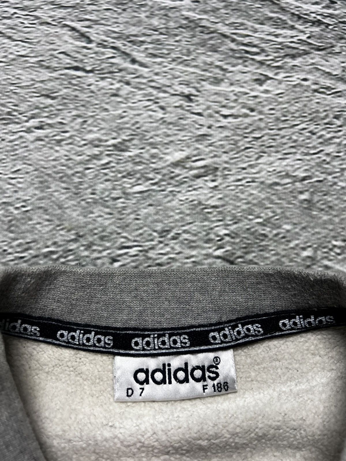 Adidas × Vintage Adidas sweatshirt vintage big logo Y2K grey Size US L / EU 52-54 / 3 - 3 Thumbnail