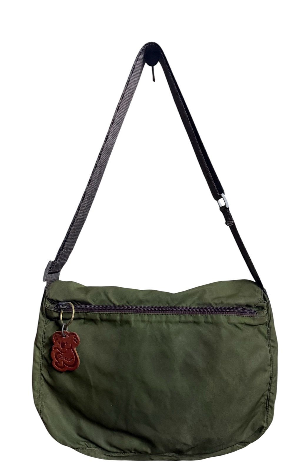 Prada Prada Nylon Messenger Bag Green Color Leather Size ONE SIZE - 4 Thumbnail