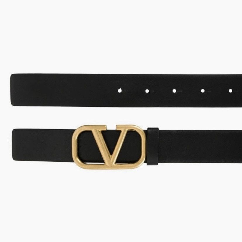 Valentino VLOGO leather belt size 95 Size ONE SIZE - 4 Thumbnail