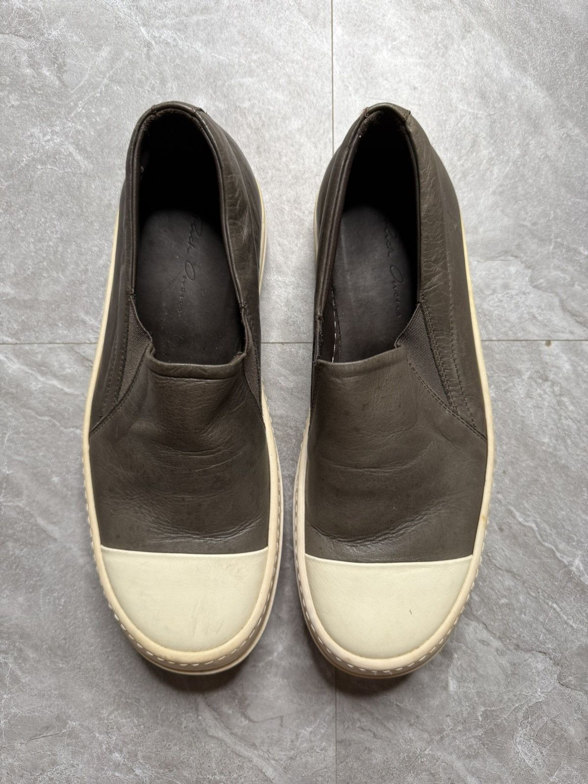 Rick Owens Rick Owens Low Top Boat Sneakers “Mainline” Olive CW Size US 6 / EU 39 - 1 Thumbnail