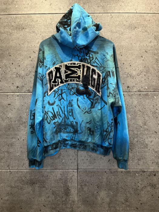 Balenciaga Balenciaga skater graffiti zip up hoodie | Grailed