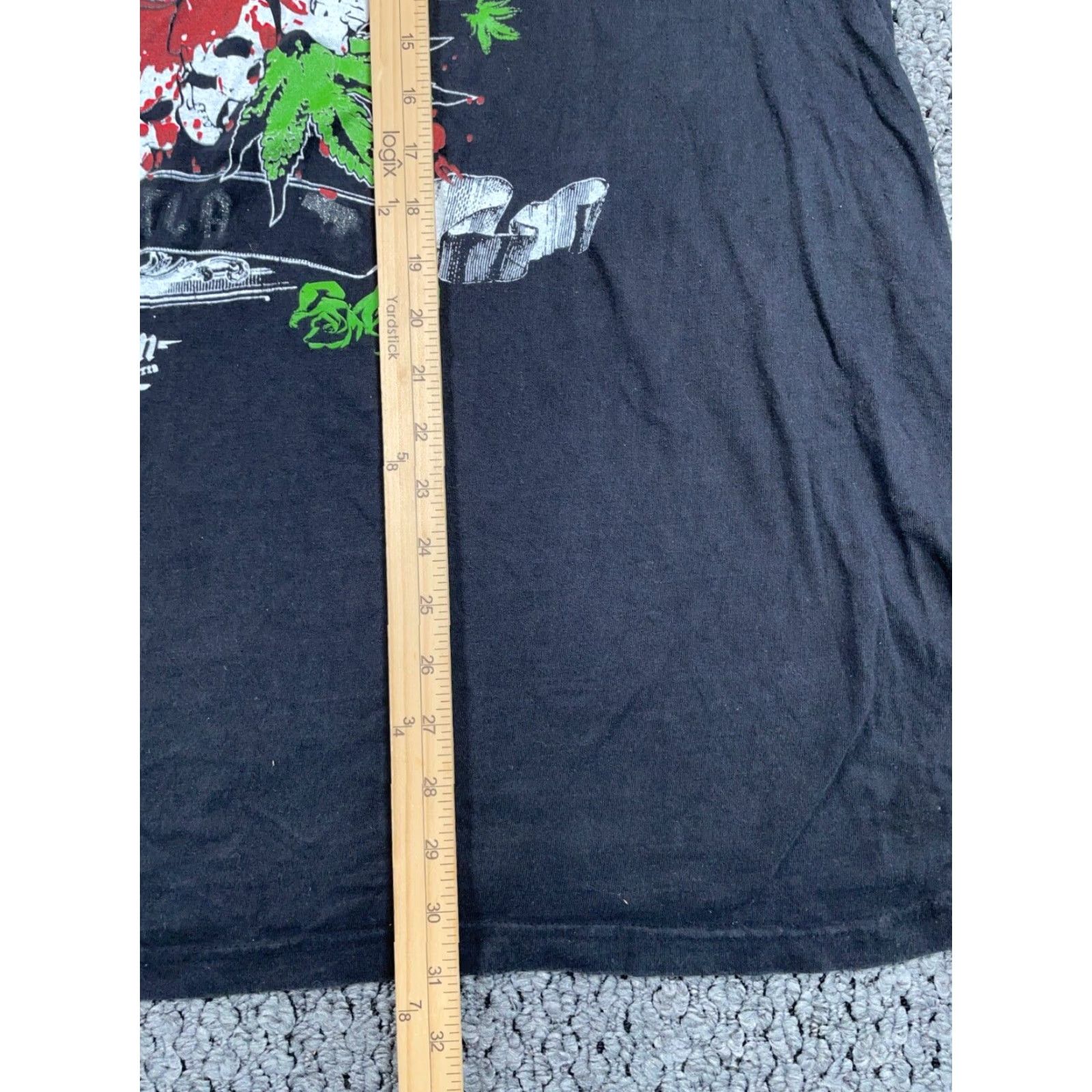 Vintage VINTAGE T-Shirt Skull Wings Print Adult 4XL Black Cotton Crew Neck Men Graphic 2000s Men’s Size US XXL / EU 58 / 5 - 7 Thumbnail