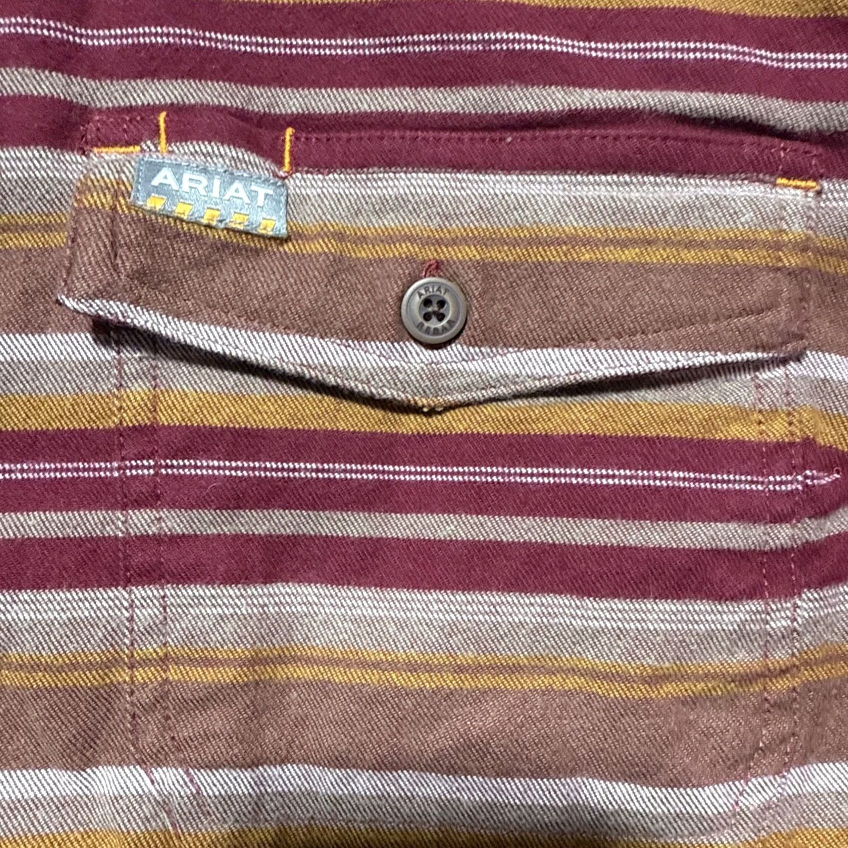 Ariat Ariat Rebar Flannel DuraStretch Work Shirt Women's Size L Multicolor Cotton Spandex Button-Up Casual Sleeve Knit Shirt Men? Size L / US 10 / IT 46 - 4 Thumbnail