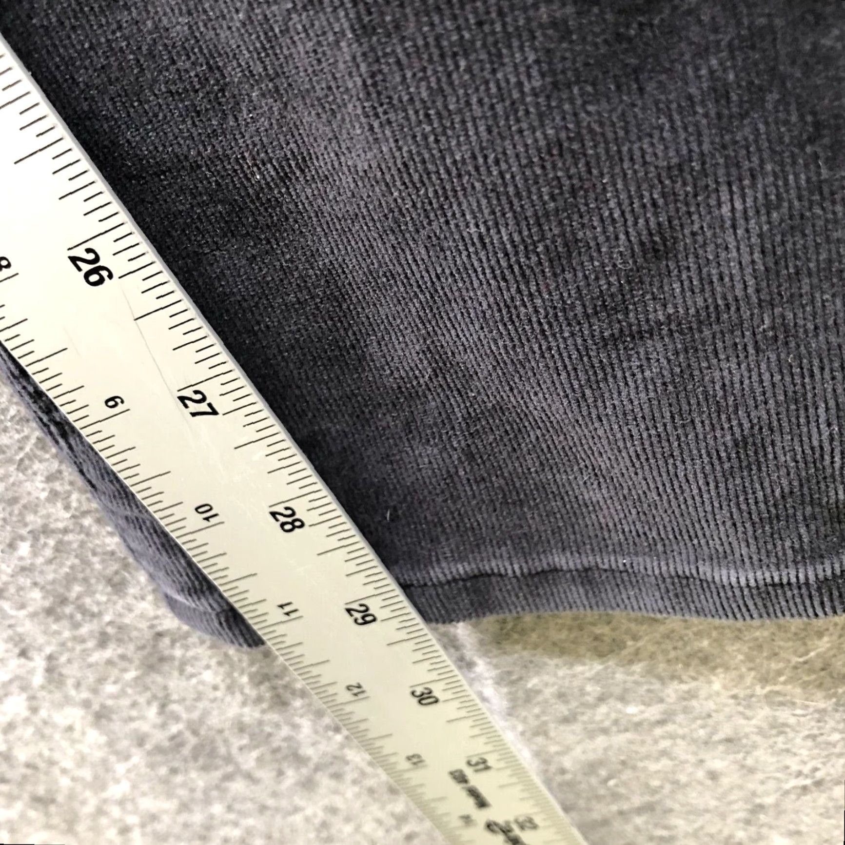 NYDJ NYDJ Marilyn Straight Corduroy Jeans Women 8P Black Stretch 5-Pocket 29" Inseam Petite Womens Size 30" / US 8 / IT 44 - 7 Thumbnail