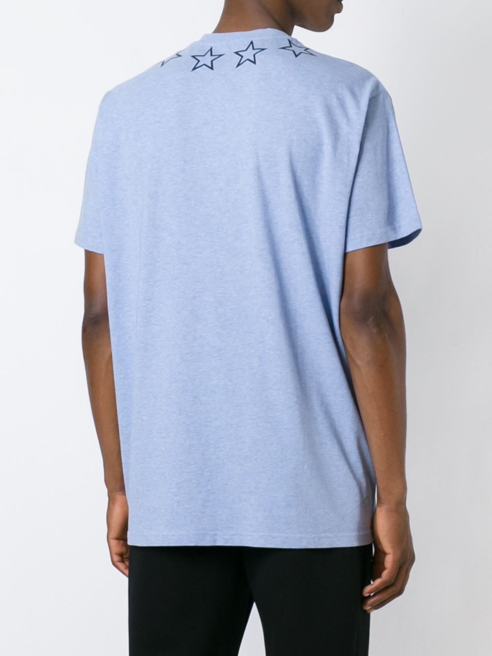 Givenchy Powder Blue Outline Stars Oversized T-Shirt Size US M / EU 48-50 / 2 - 4 Thumbnail
