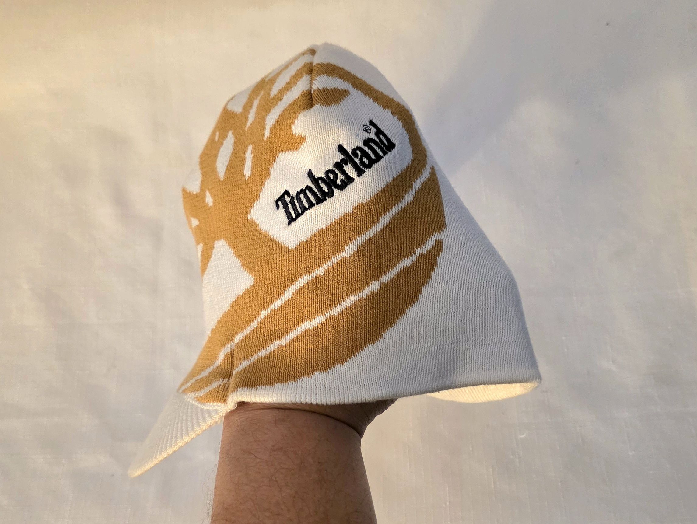 Timberland Timberland Vintage Intarsia Radar Beanie Hat Cap Hip Hop Rap Size ONE SIZE - 3 Thumbnail