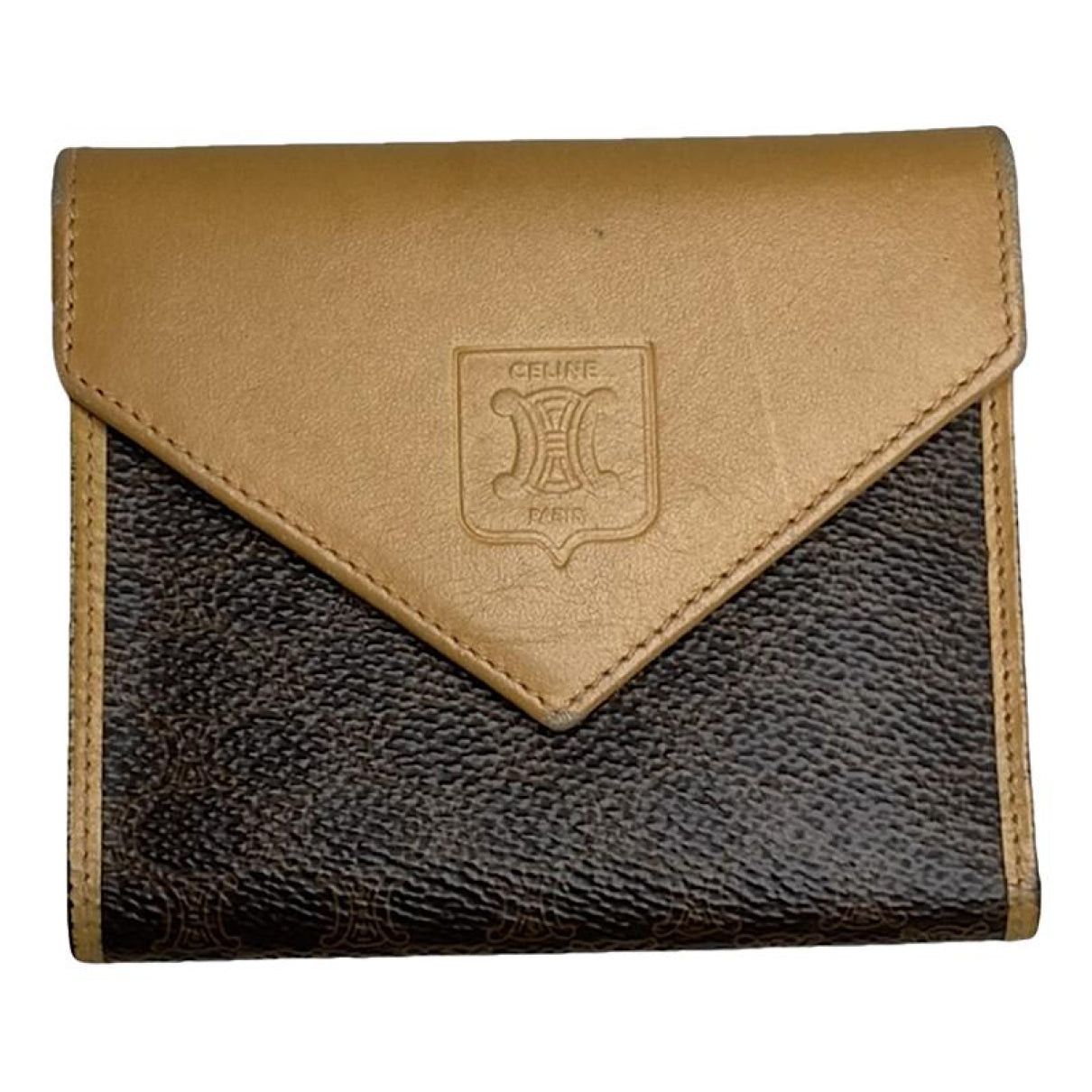 Celine Triomphe Brown Leather Wallet Size ONE SIZE - 1 Thumbnail