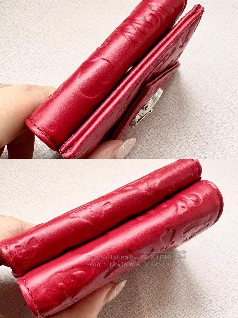 Vivienne Westwood Vivienne Westwood Red Saturn embossed tri-fold wallet Size ONE SIZE - 9 Thumbnail