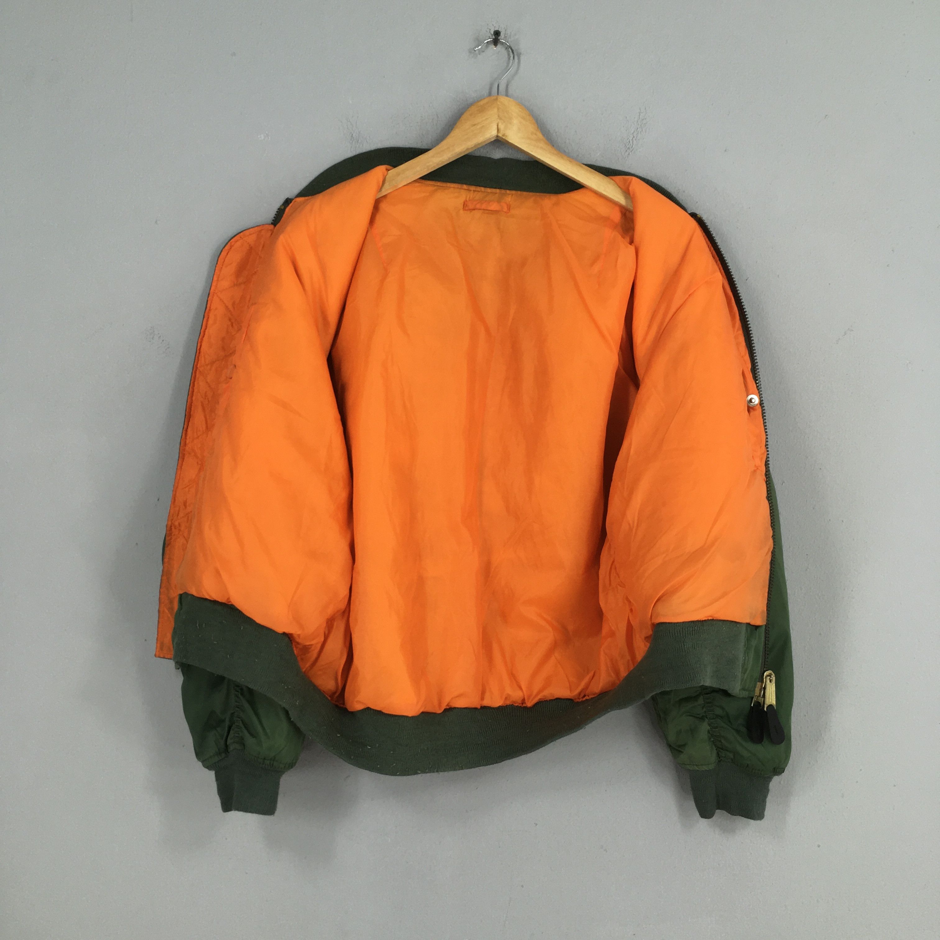 Vintage Vintage 90s MA -1 Reversible Flight Jacket XL Size US XL / EU 56 / 4 - 6 Thumbnail