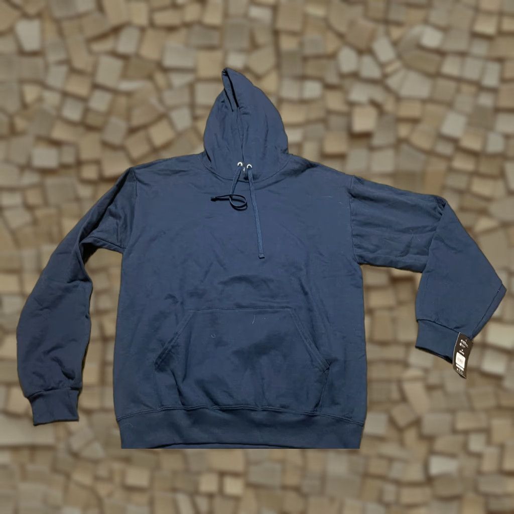 Athletic Works Athletic Works Hoodie Mens Size M Blue Pullover Drawstring NWT Regular; Hooded Sweatshirt, Solid Pattern, Long Sleeve Size US M / EU 48-50 / 2 - 1 Thumbnail